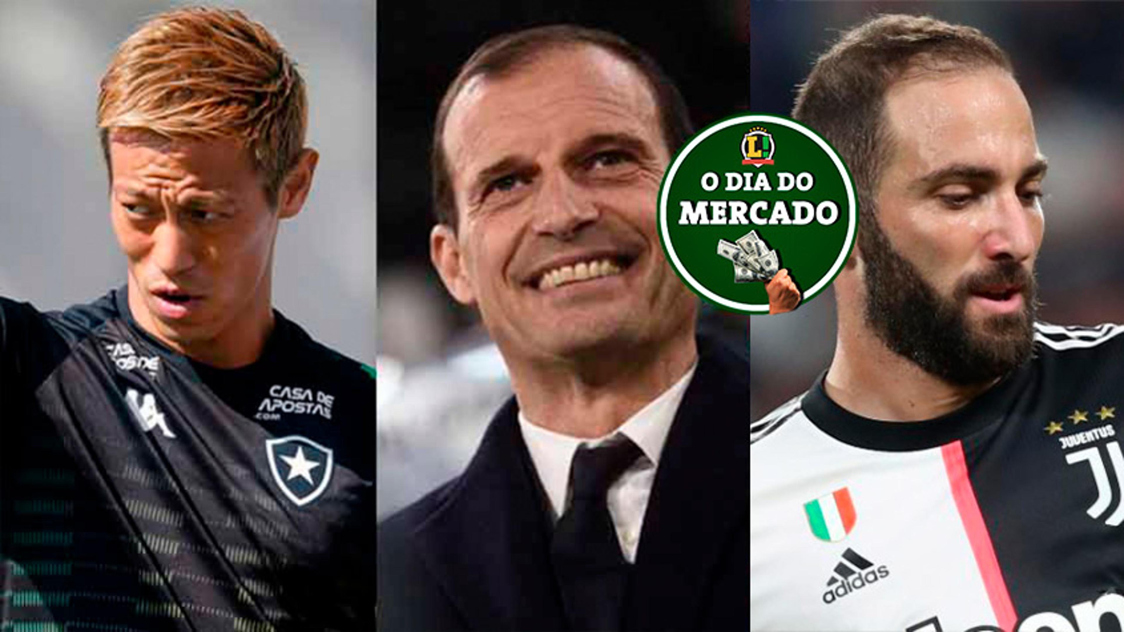 Dia do mercado: o futuro de Honda, Allegri cobiçado, Higuaín em evidência e mais