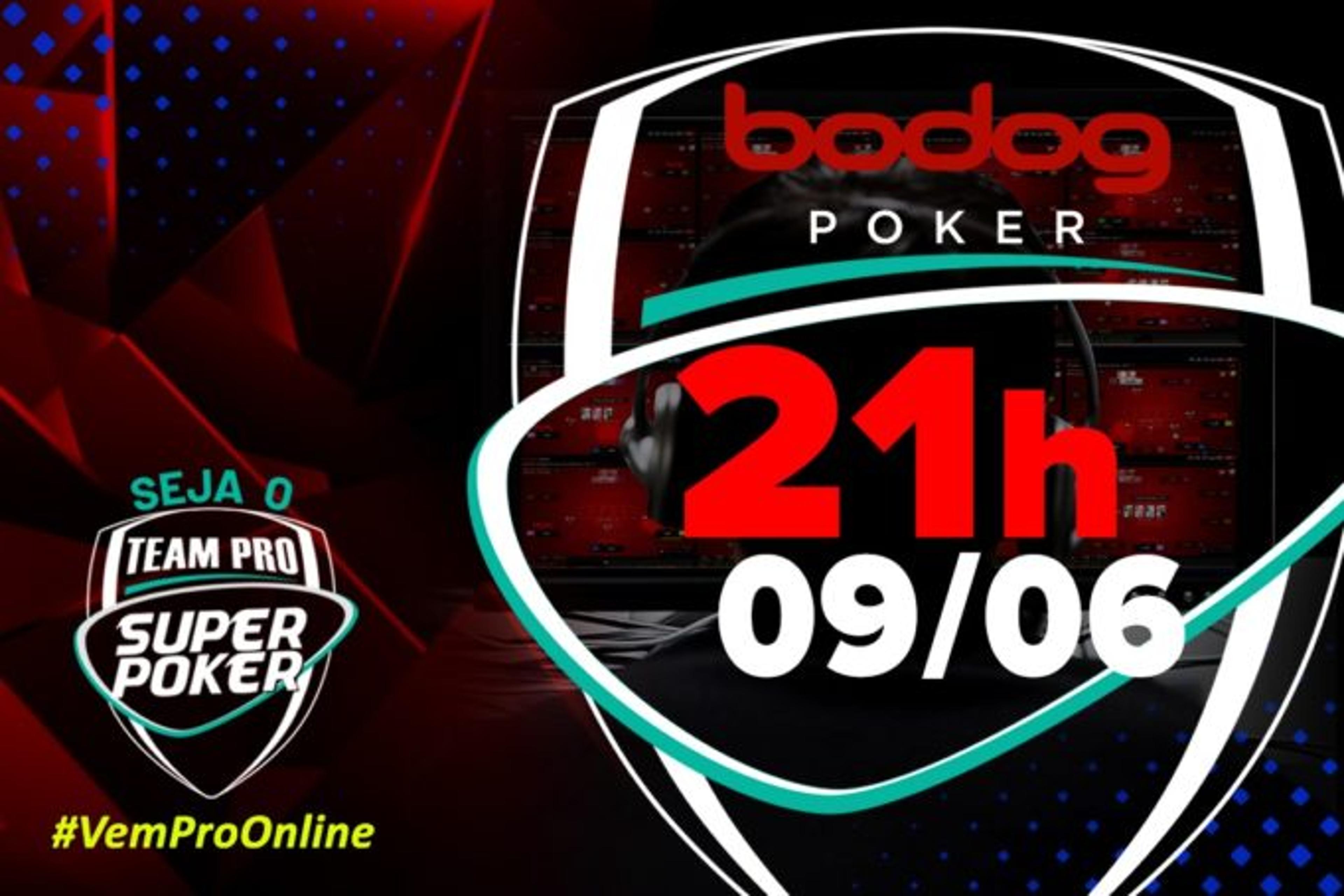 Bodog faz nesta terça (9) o 3º torneio de junho do SuperPoker Team Pro