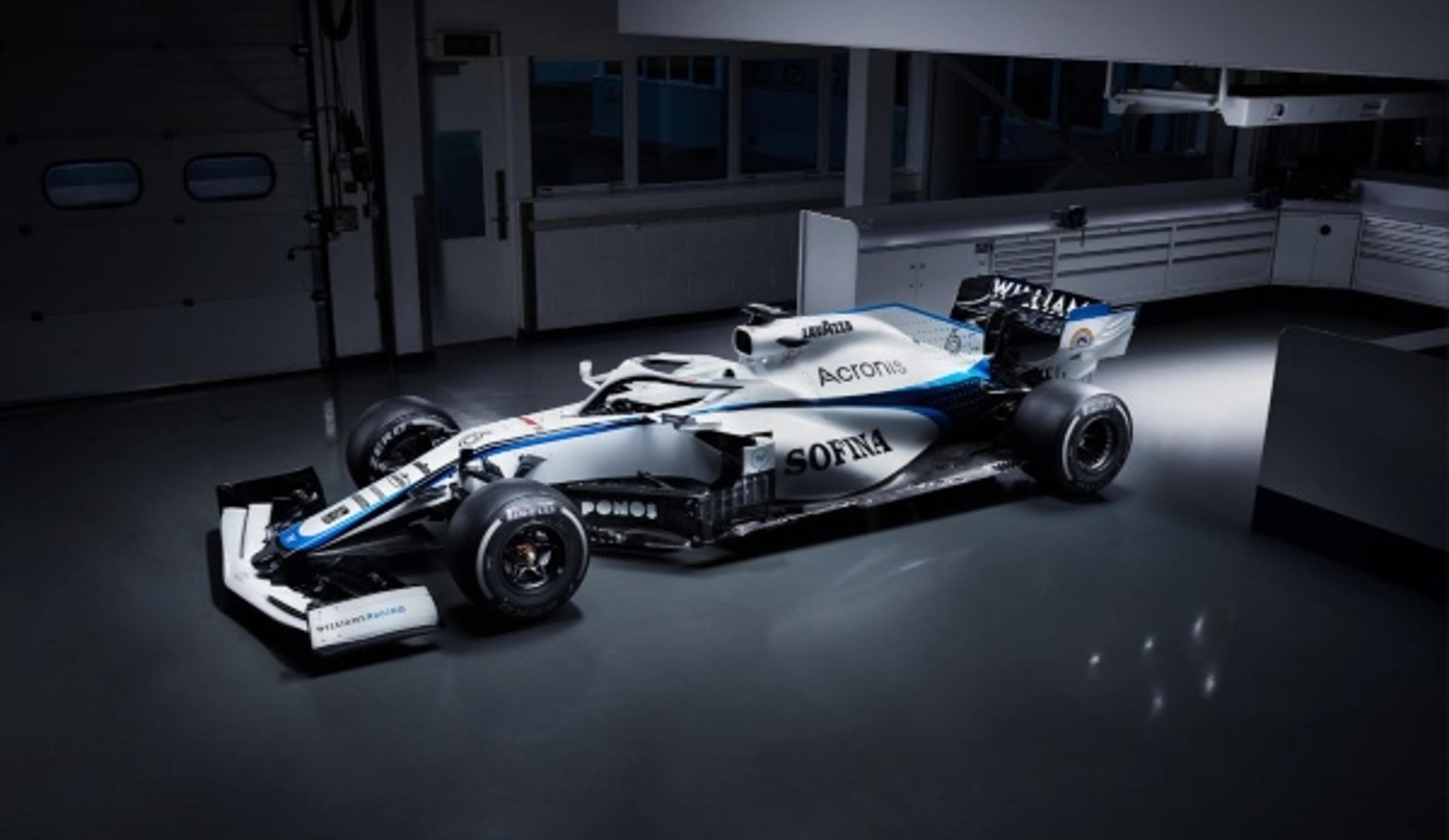 Williams apresenta nova pintura para a F1 2020