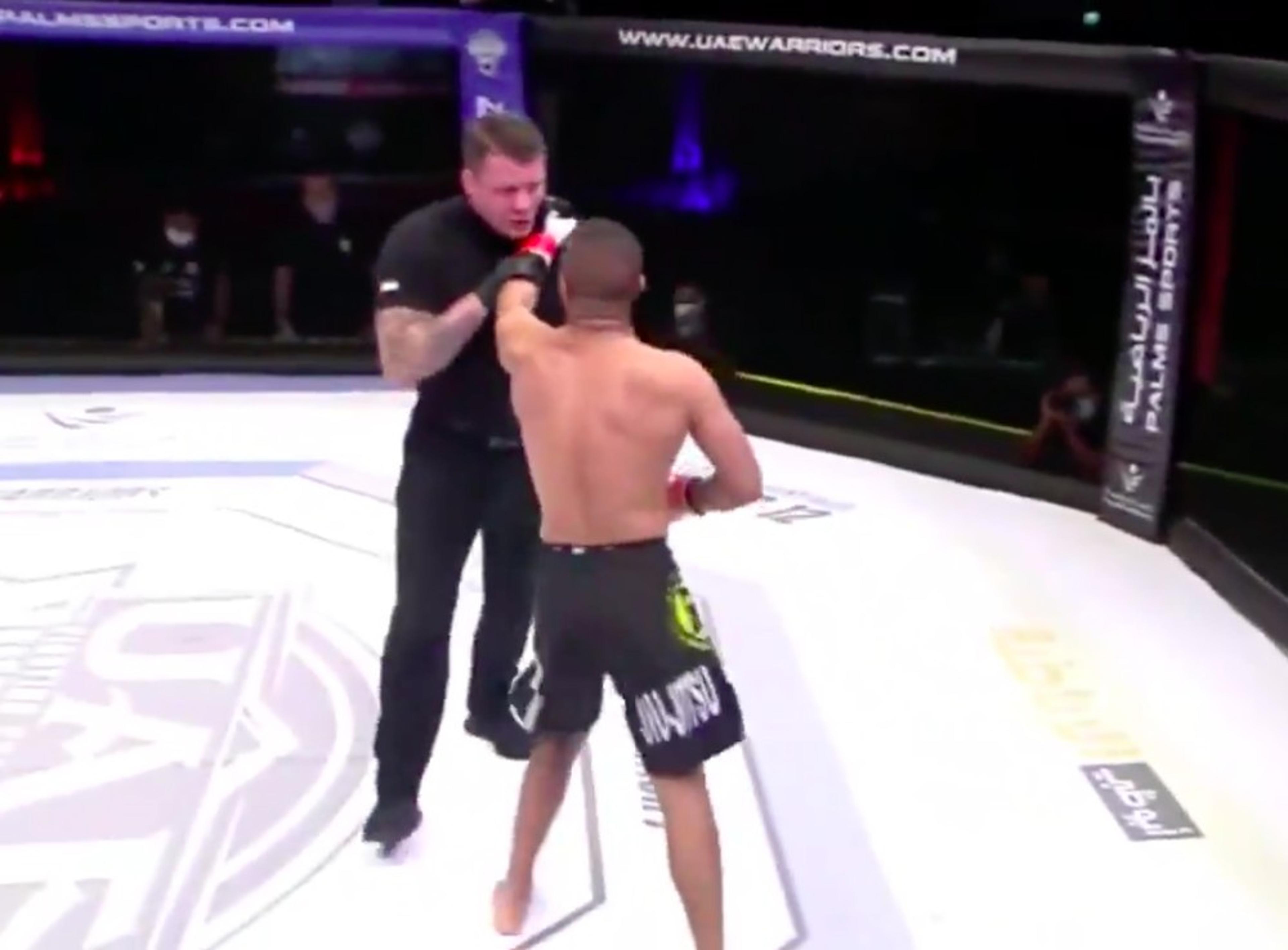 Assista: Lutador finaliza no MMA, empurra árbitro e acaba desclassificado