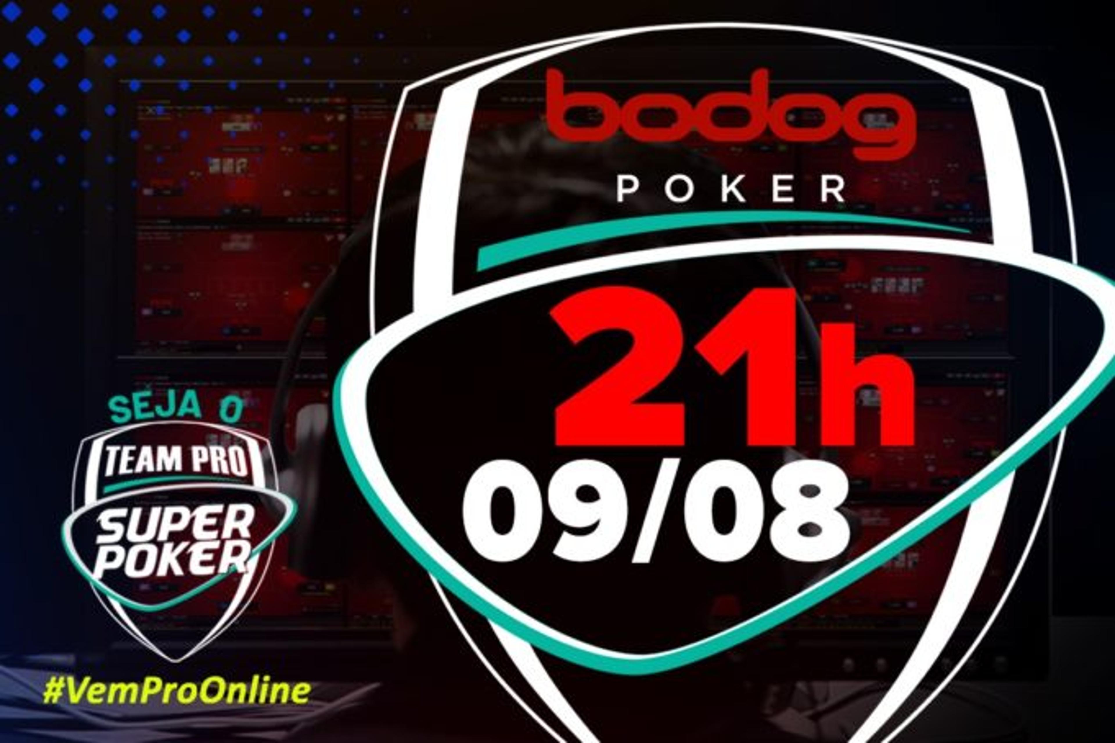 SuperPoker Team Pro: 4º torneio do mês acontece domingo (9) no Bodog