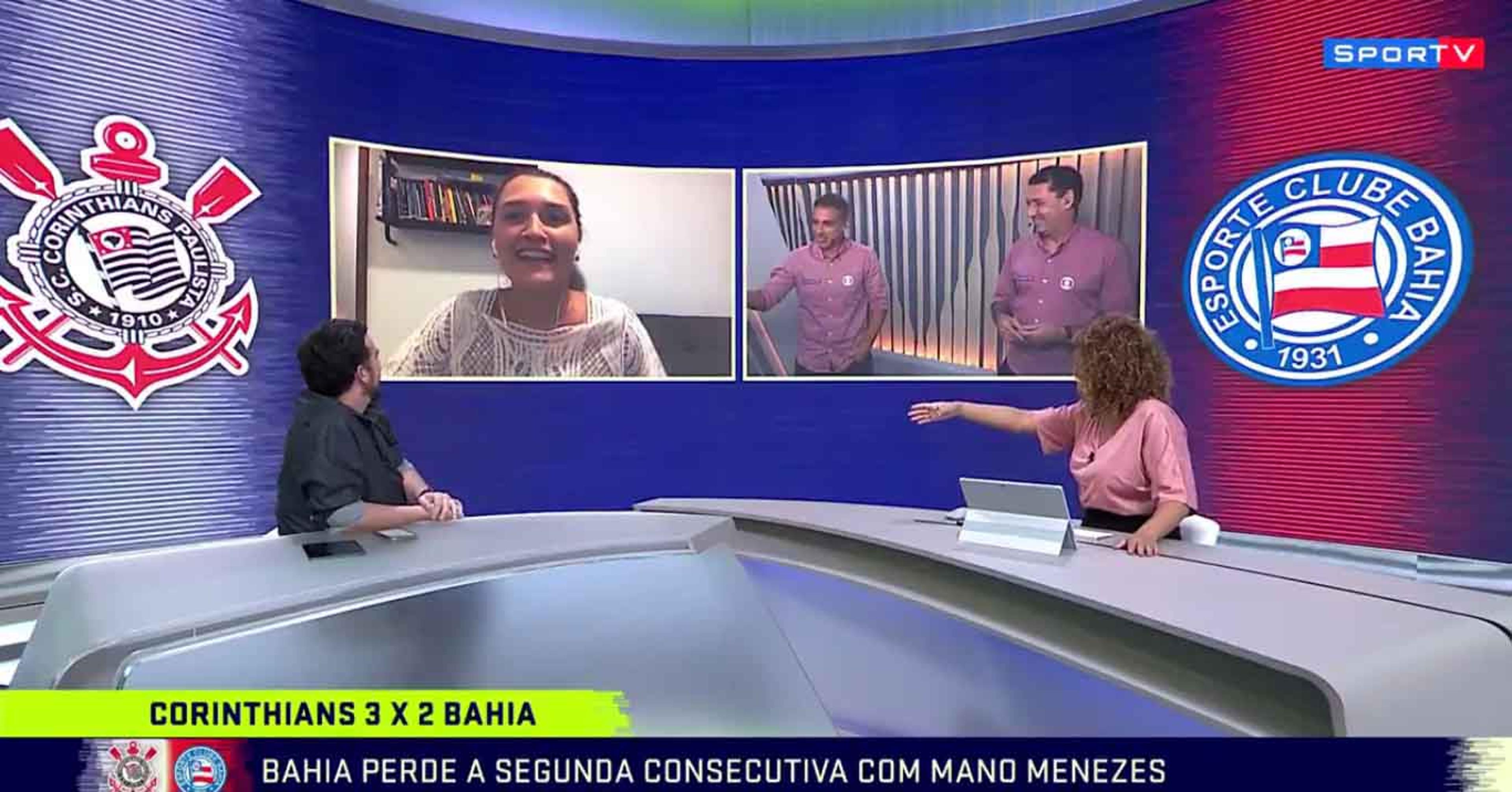 Interfone de Ana Thaís Matos interrompe ‘Troca de Passes’ ao vivo e causa risadas