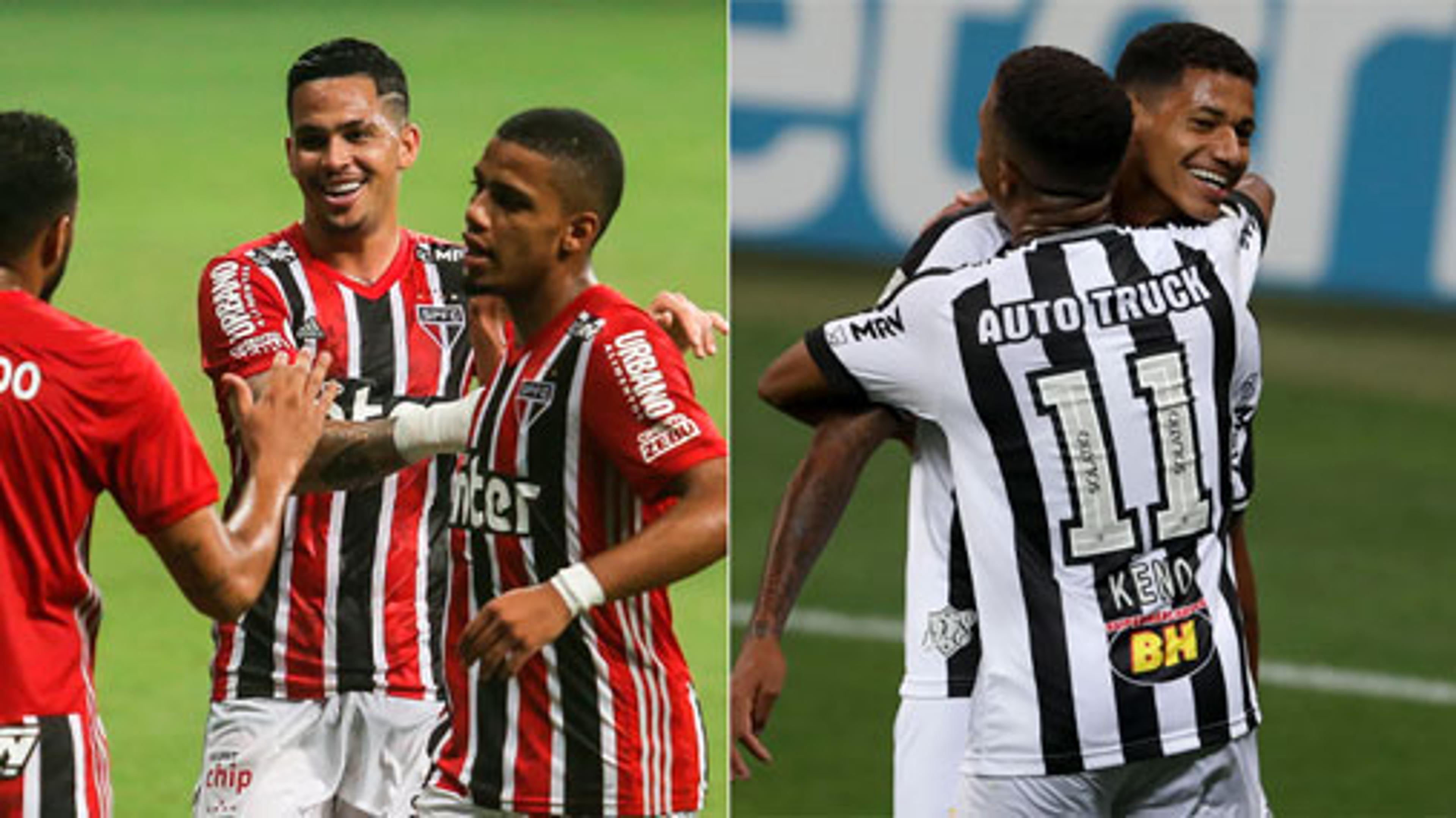 Duelos LANCE! Quem tem o melhor time: São Paulo ou Atlético-MG? Escolha e vote!