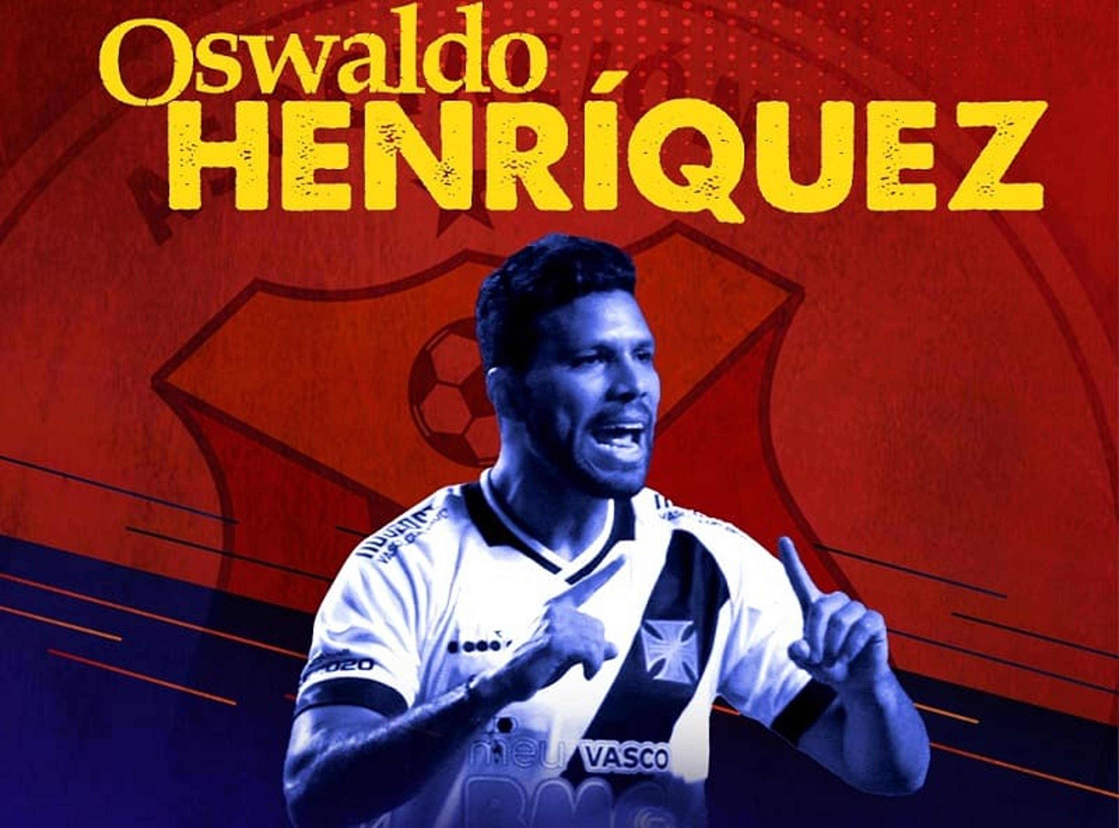 Oswaldo Henríquez, ex-Vasco e Sport, está de volta ao futebol colombiano