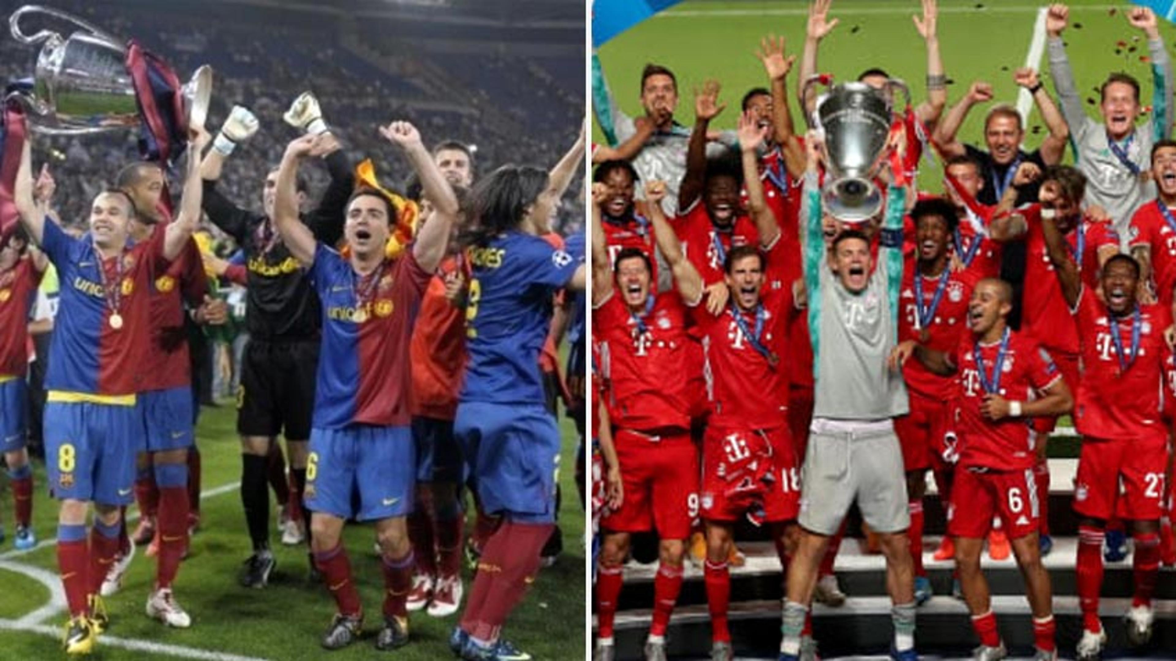 Supercampeões! Quem tem o melhor time: Barcelona de 2009 ou Bayern de Munique de 2020? Escolha e vote!