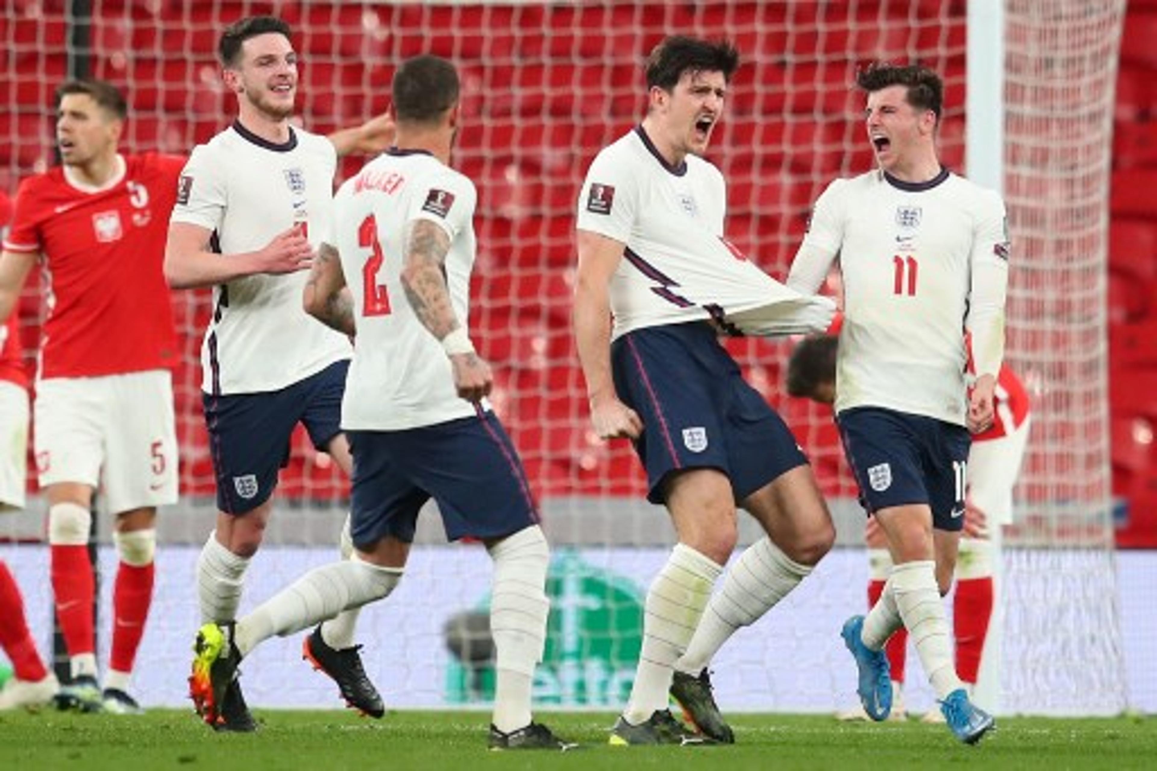 Maguire decide, e Inglaterra vence a Polônia pelas Eliminatórias