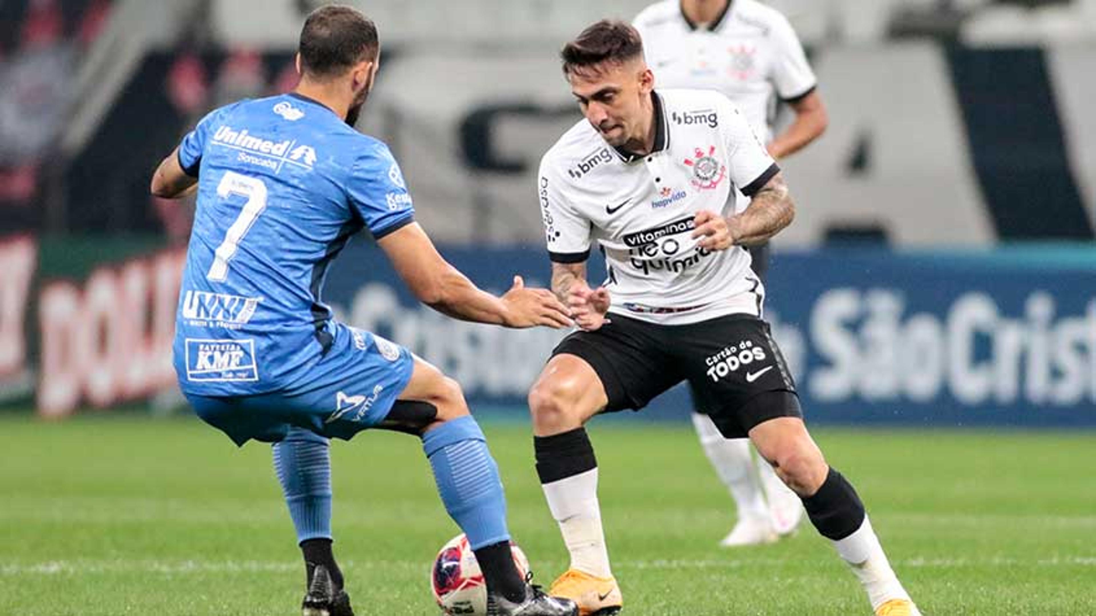 São Bento sai na frente com golaço, mas Corinthians busca o empate em jogo do Paulistão