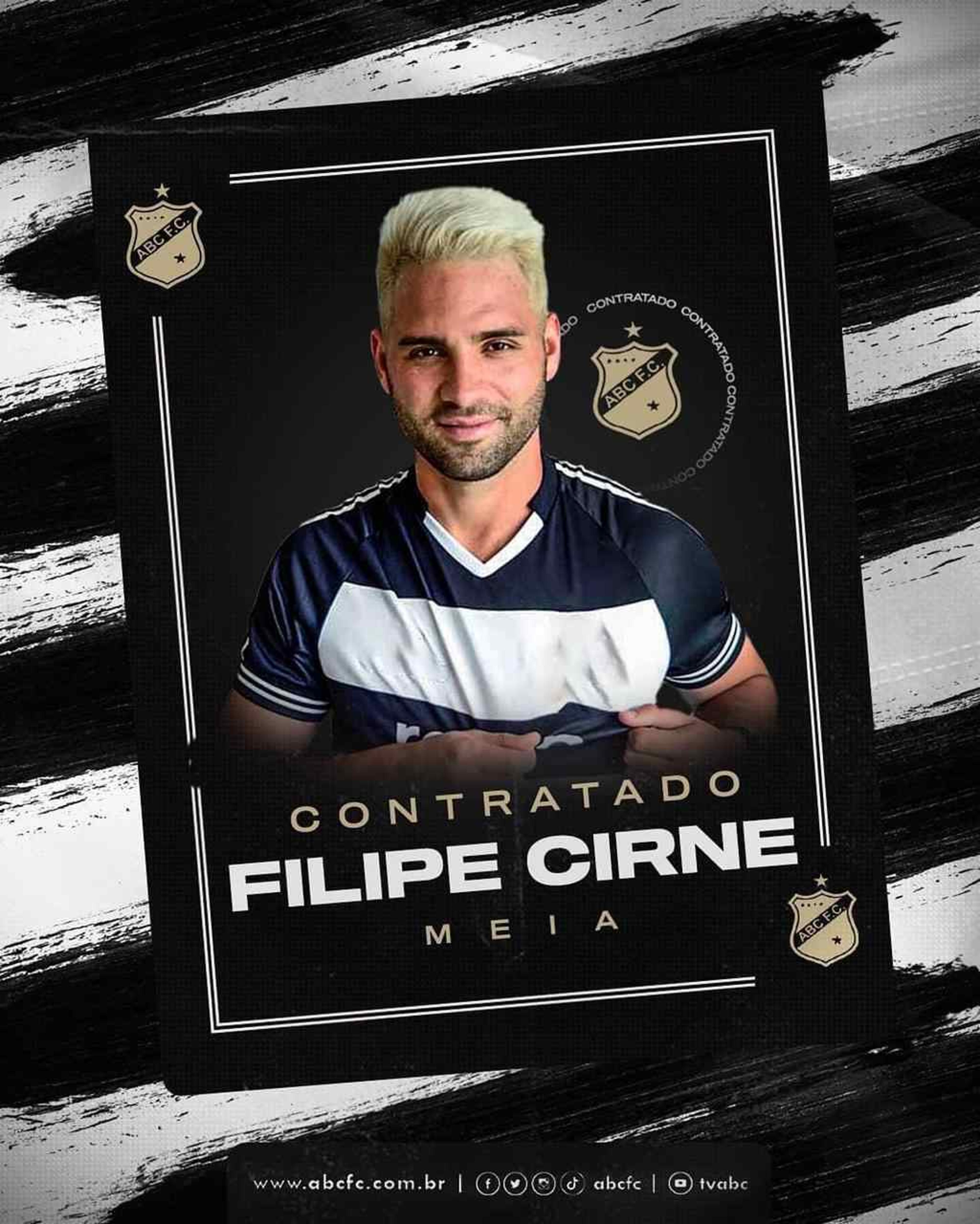 ABC apresenta o meia Filipe Cirne, que se diz motivado para defender o novo clube