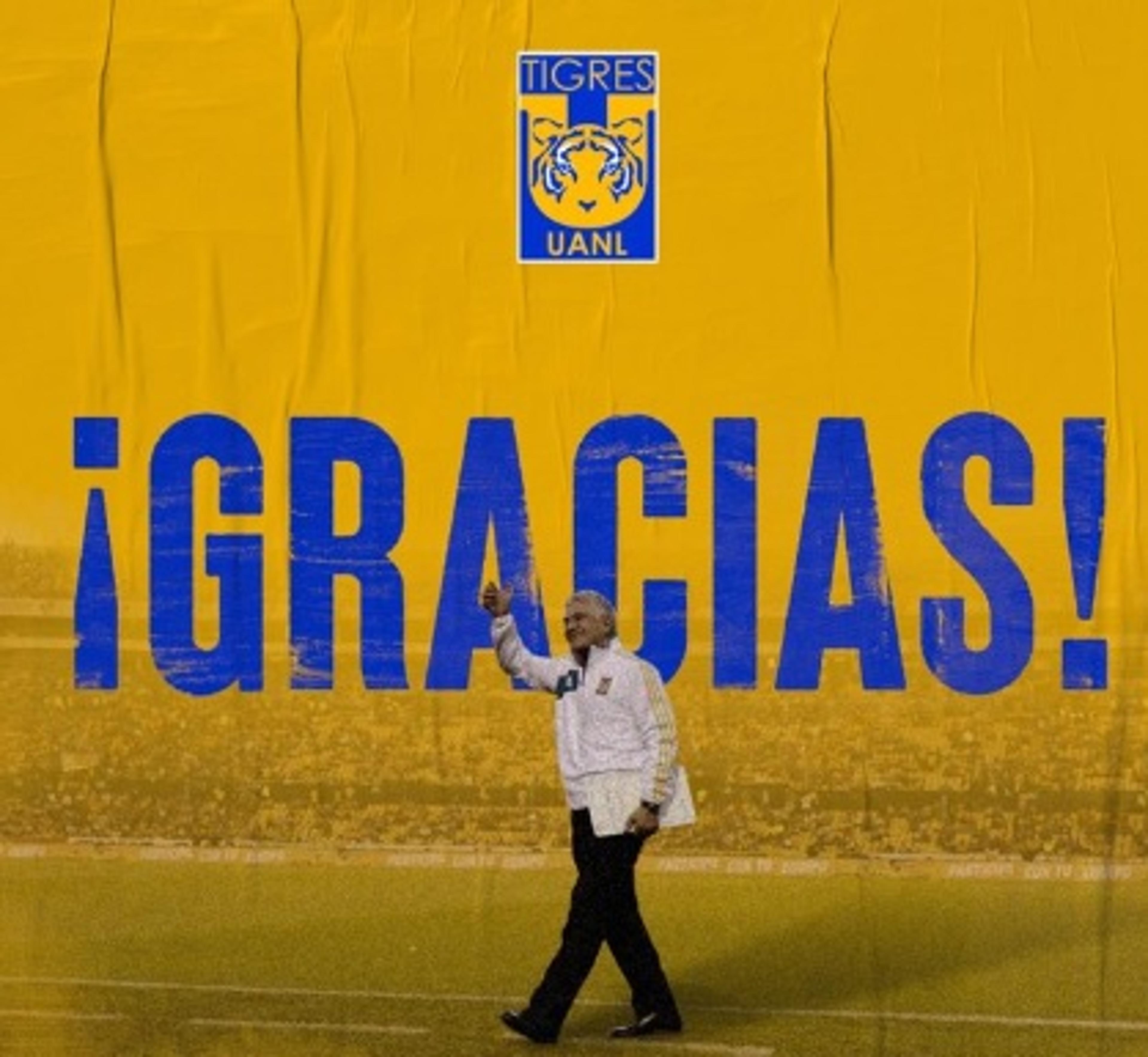 Tigres oficializa a saída do técnico brasileiro Tuca Ferretti