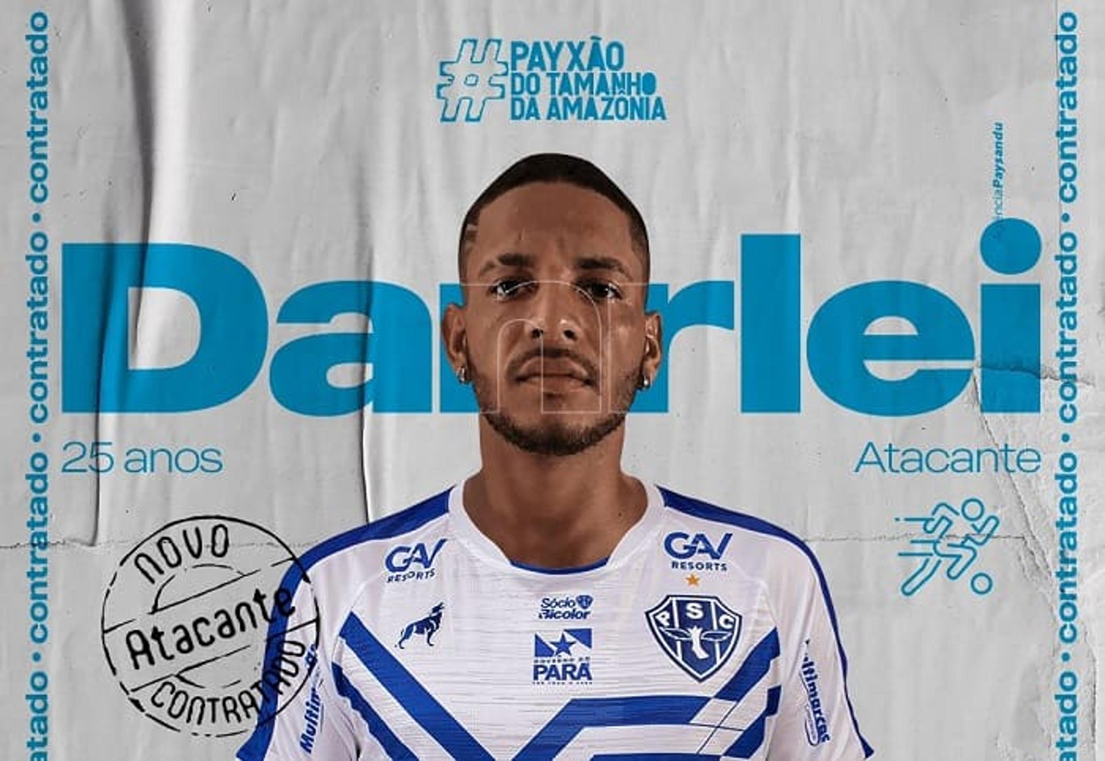 Artilheiro do Independente-PA, Danrlei comemora acerto com o Paysandu