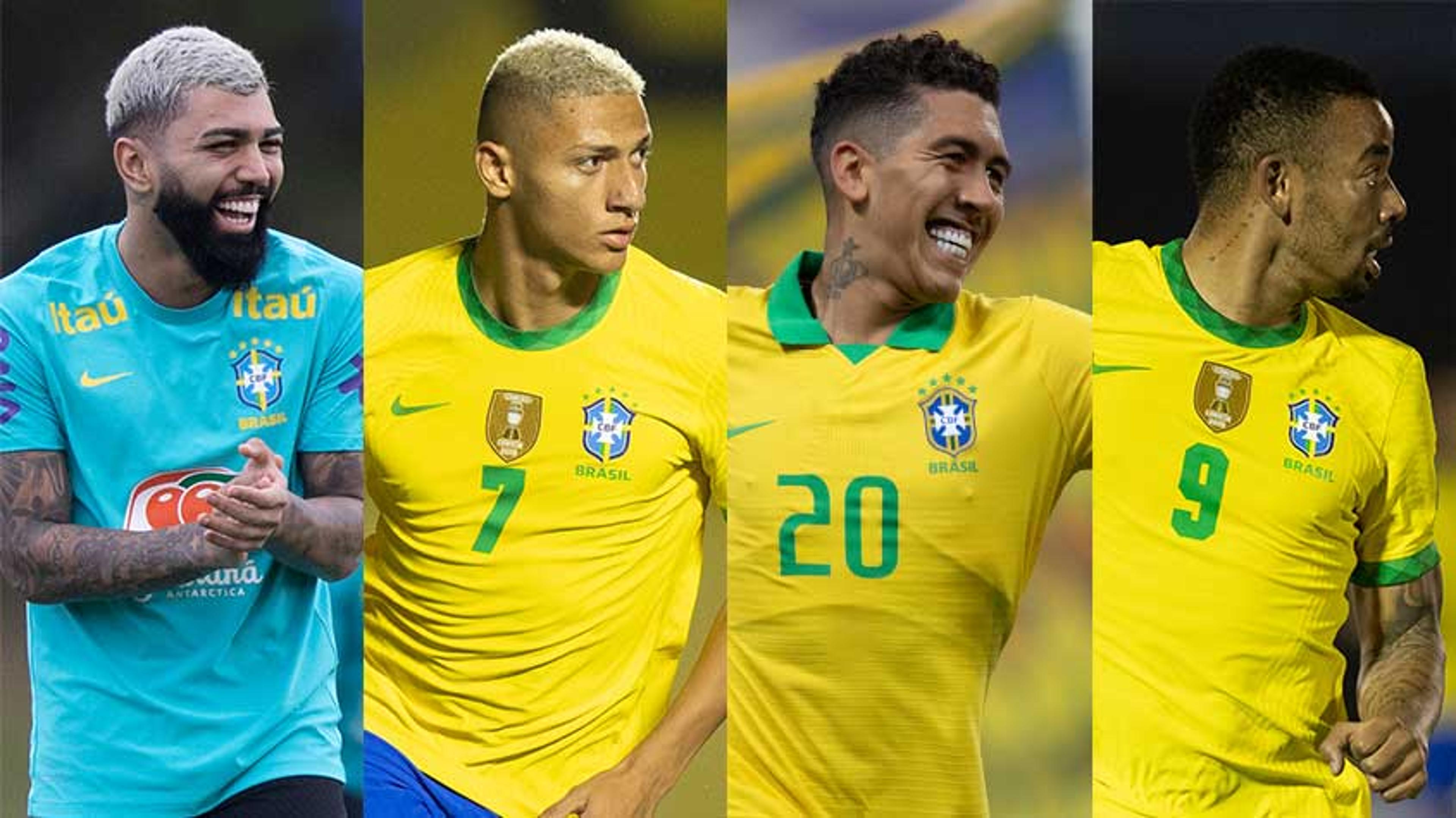 Quem Tite deve escalar como centroavante da Seleção Brasileira contra o Equador? Escolha!