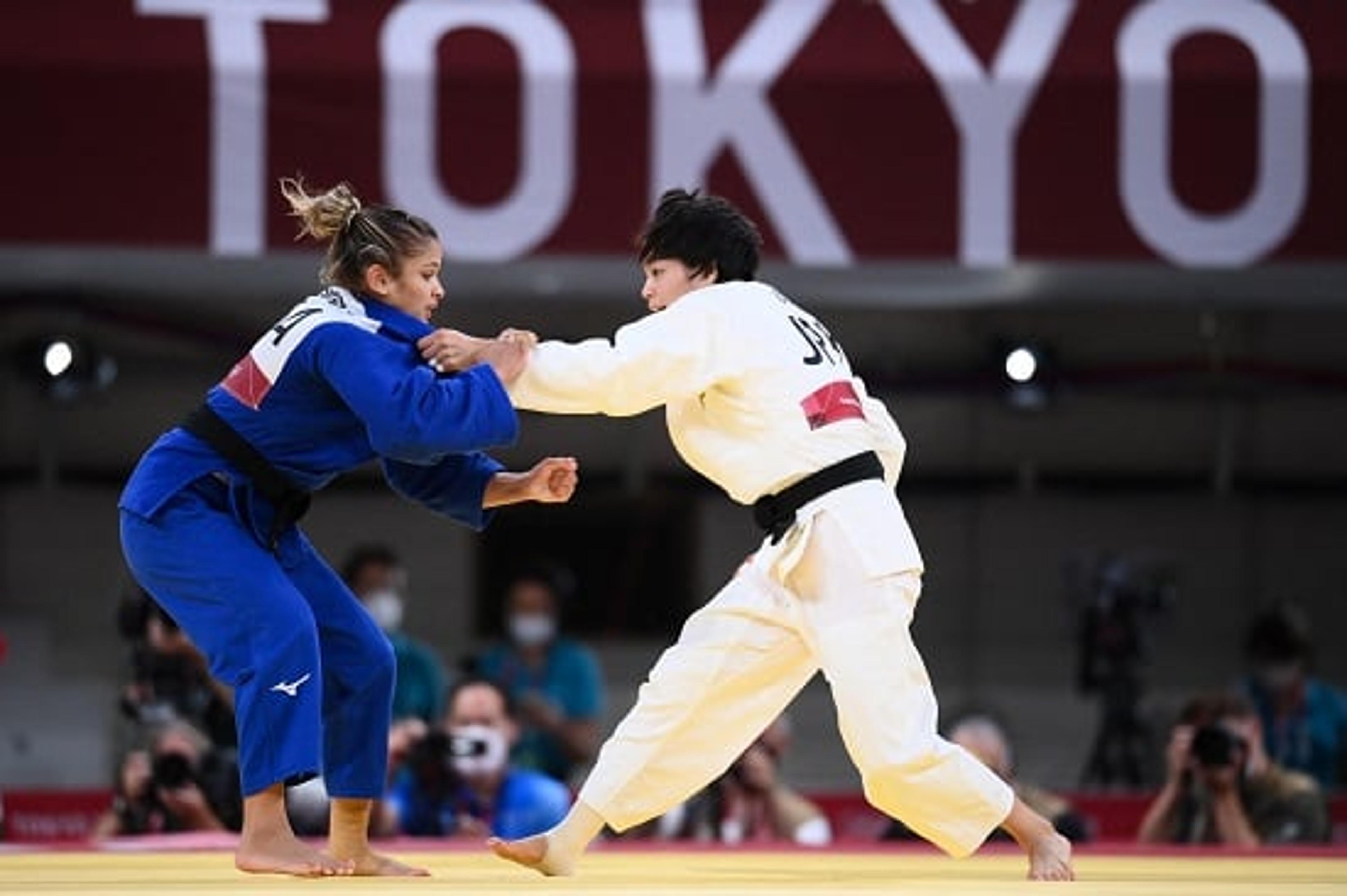 Judô: Larissa Pimenta se despede dos Jogos Olímpicos após perder oitavas de final para japonesa Uta Abe