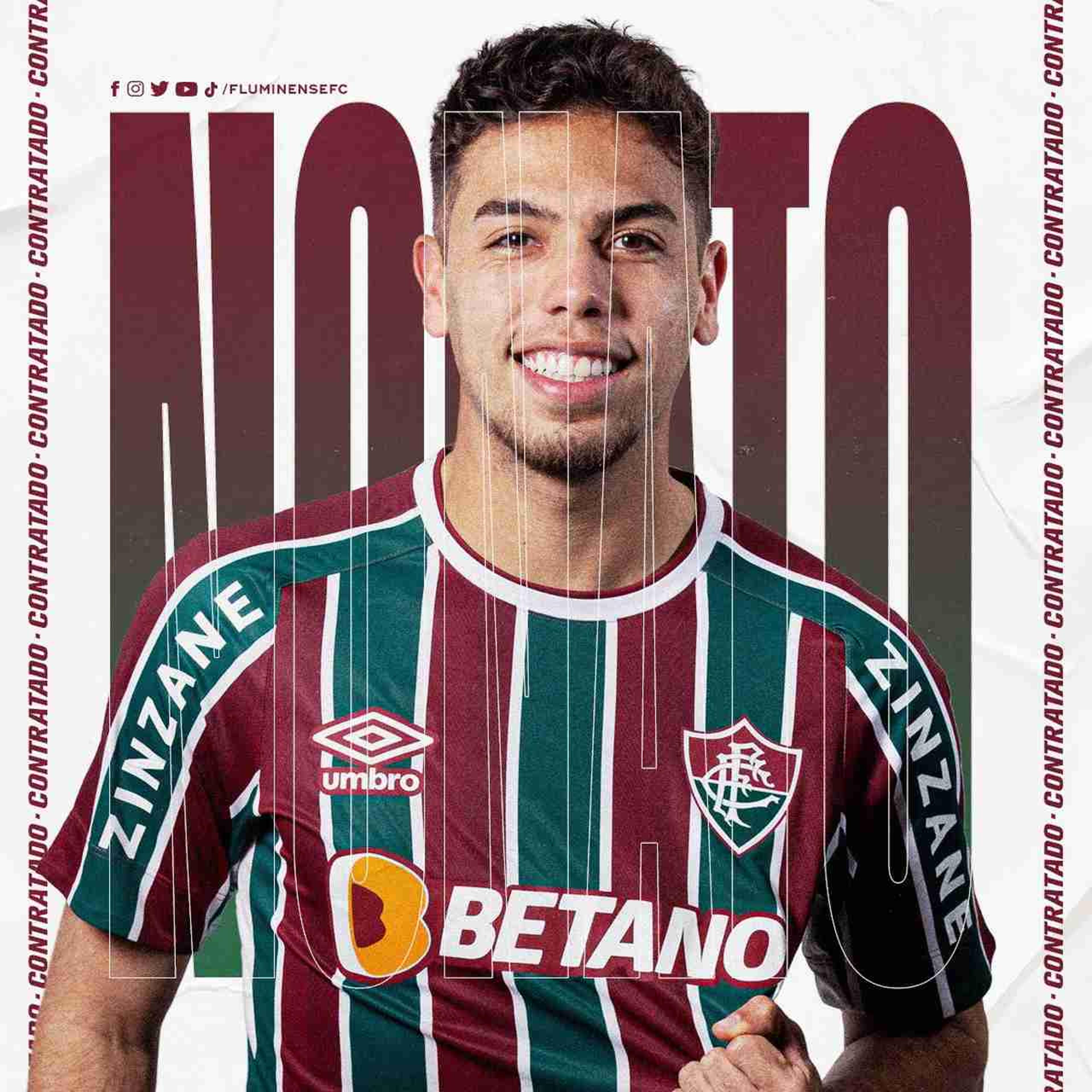 Fluminense anuncia a contratação de Nonato, ex-Internacional; clube acerta empréstimo até o fim de 2022