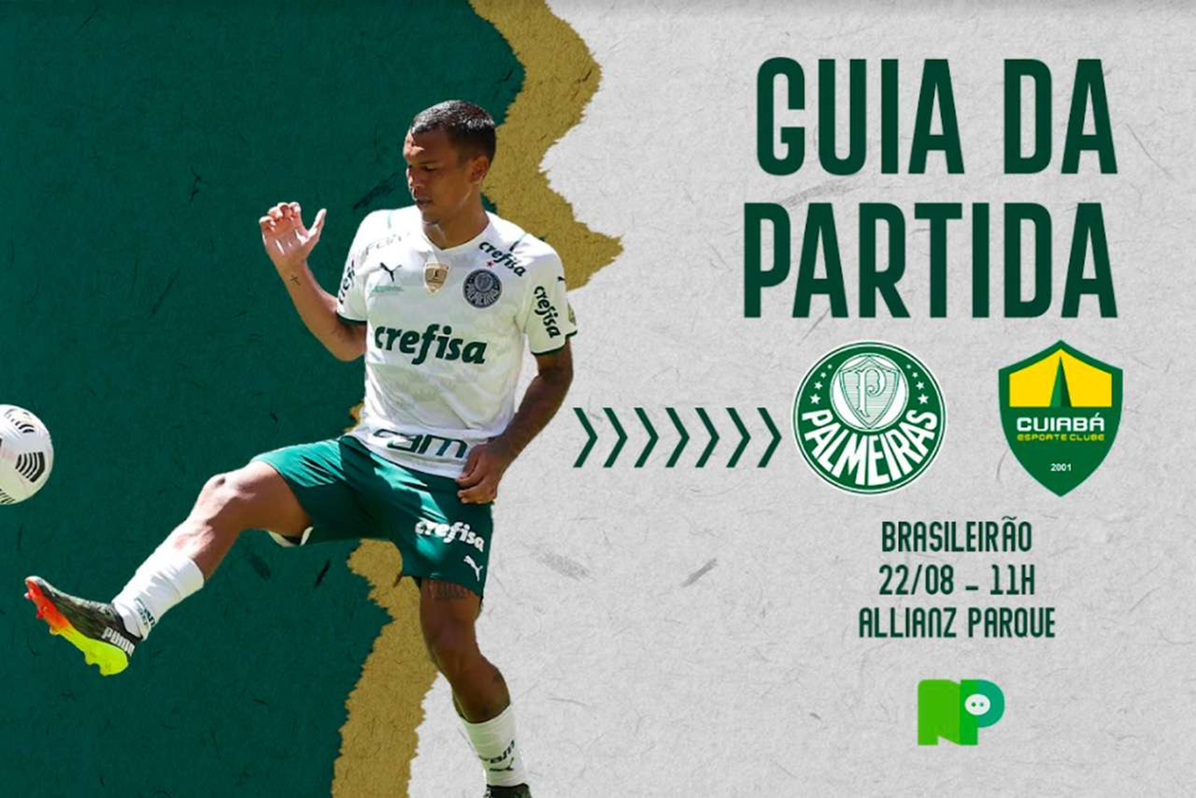 Palmeiras x Cuiabá: onde assistir ao duelo pelo Brasileirão, arbitragem e escalações