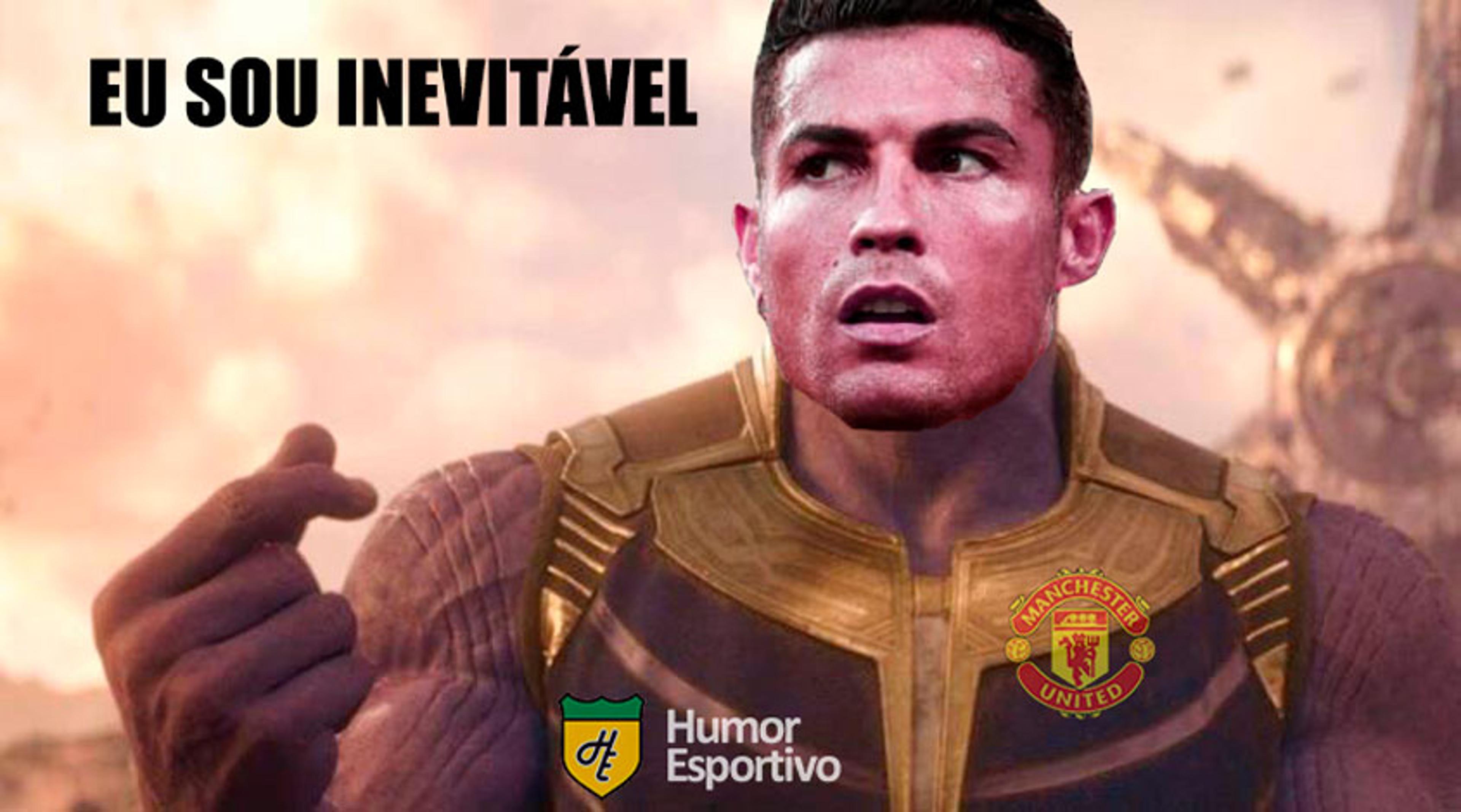 Cristiano Ronaldo marca dois gols na estreia pelo United e web bomba com memes