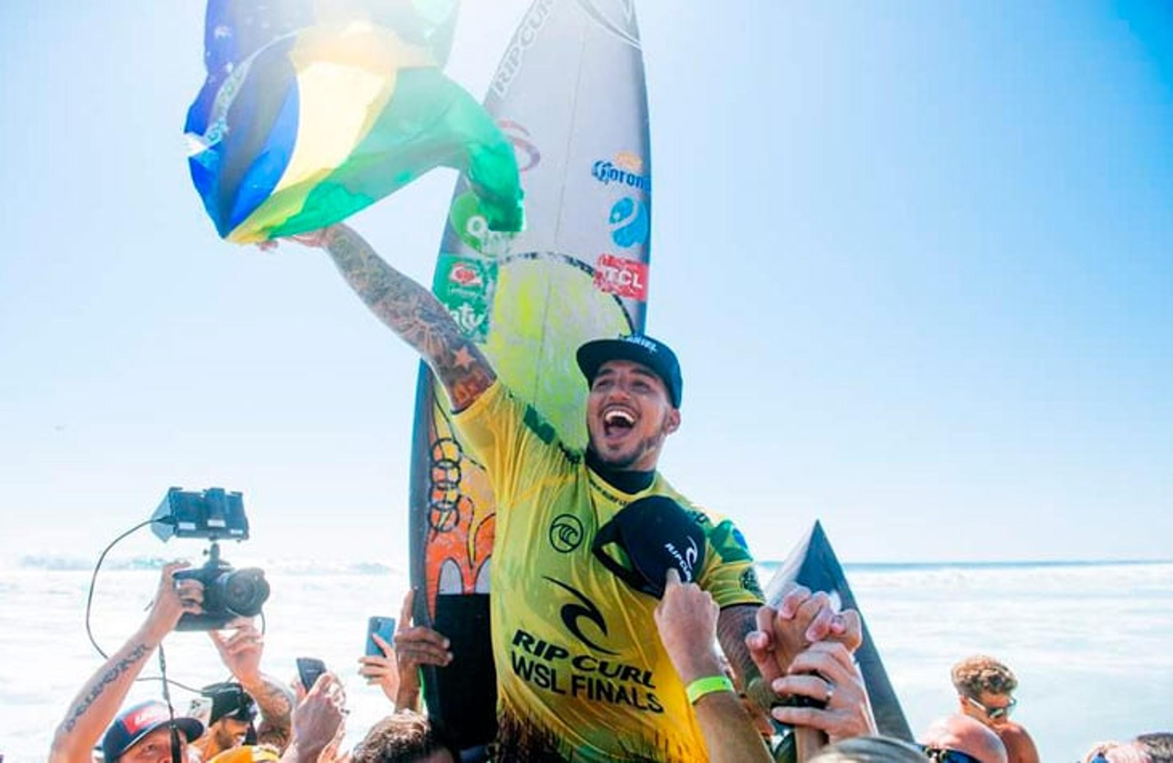 Tricampeonato mundial de Gabriel Medina bate recorde de audiência da WSL