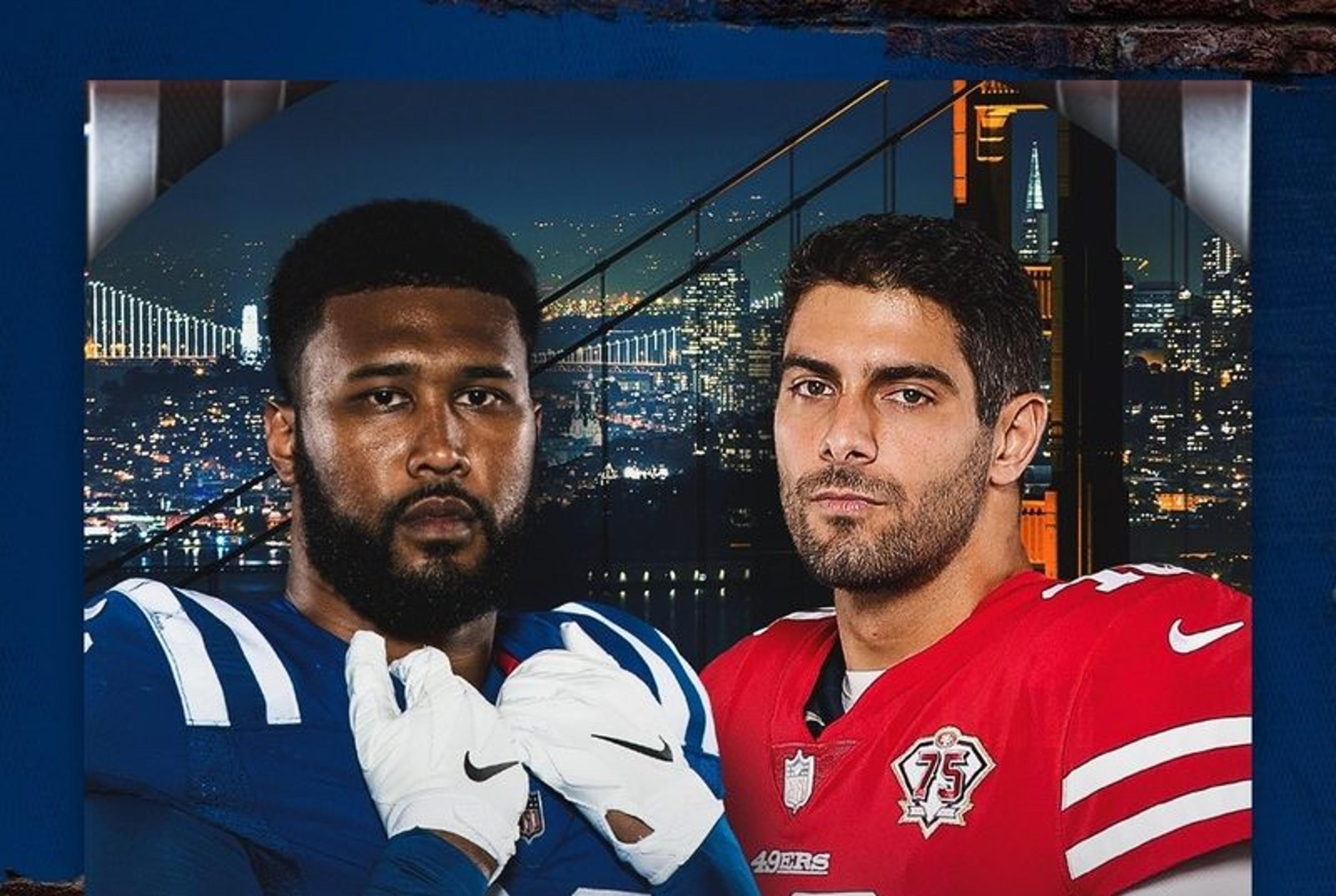 49ers e Colts se encontram no horário nobre por reabilitação na temporada; onde ver e aposta