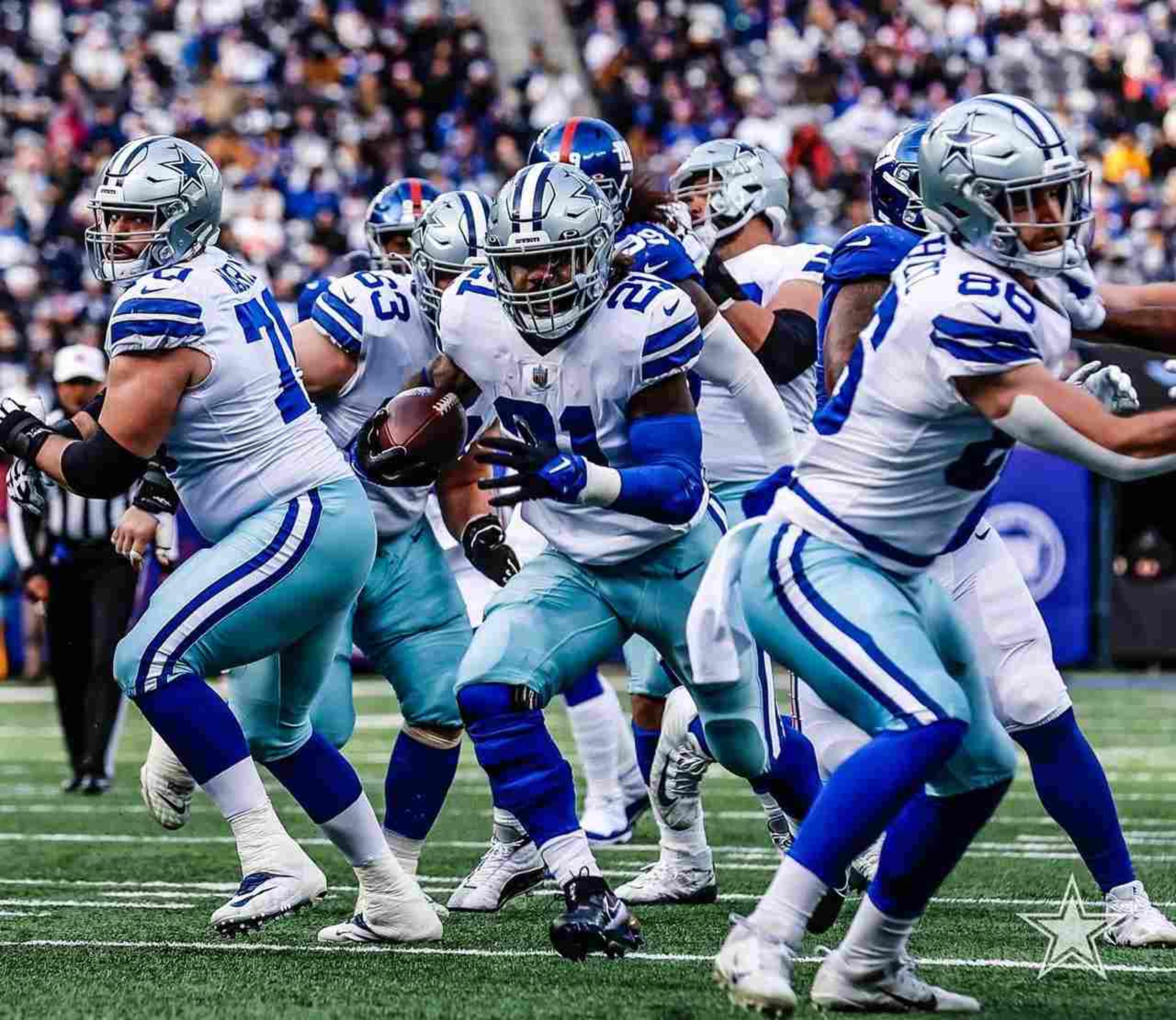 Sem maiores dificuldades, Dallas Cowboys derrota o decadente New York Giants