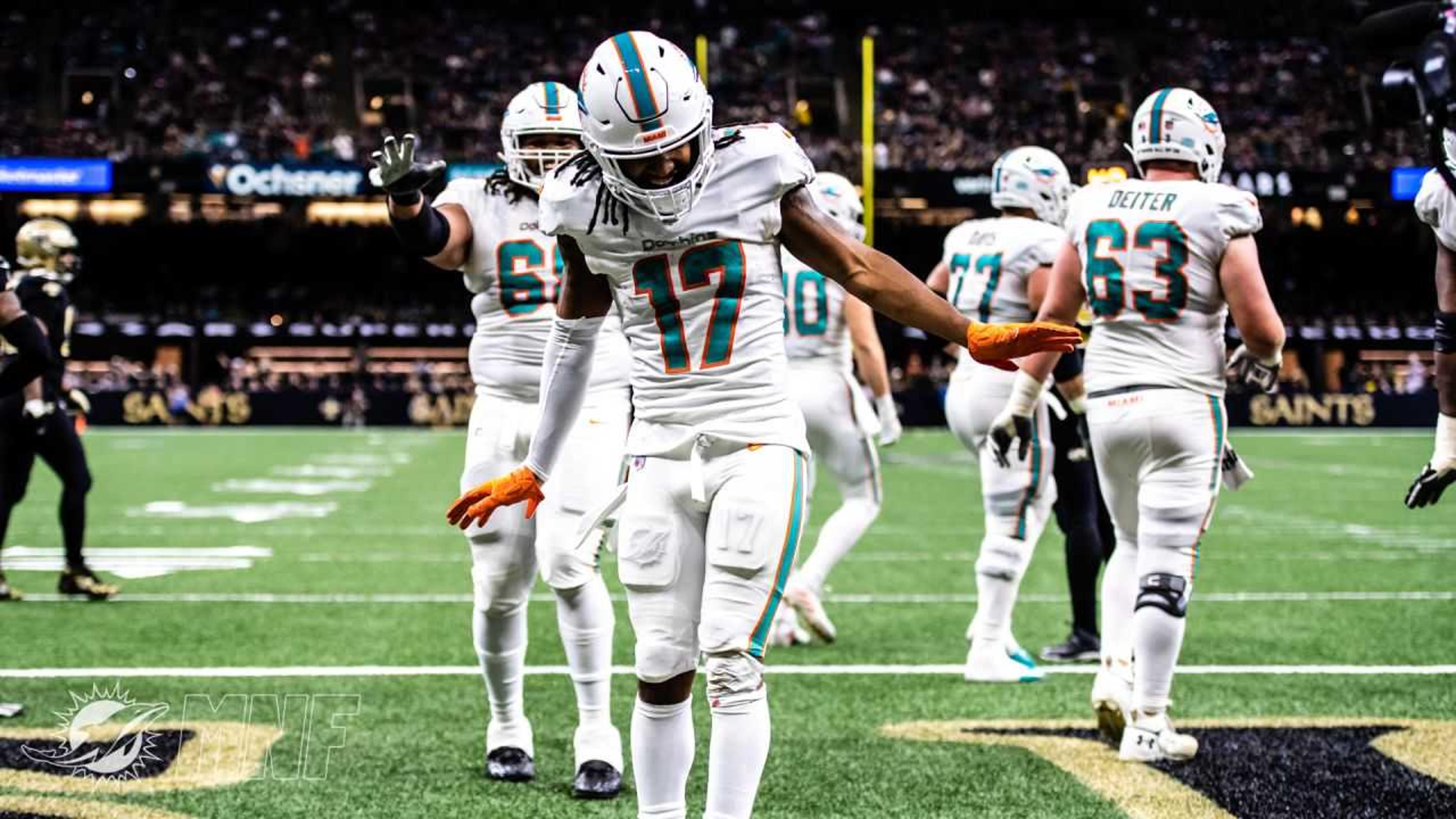 Miami Dolphins não perdoa o New Orleans Saints e soma sétima vitória consecutiva