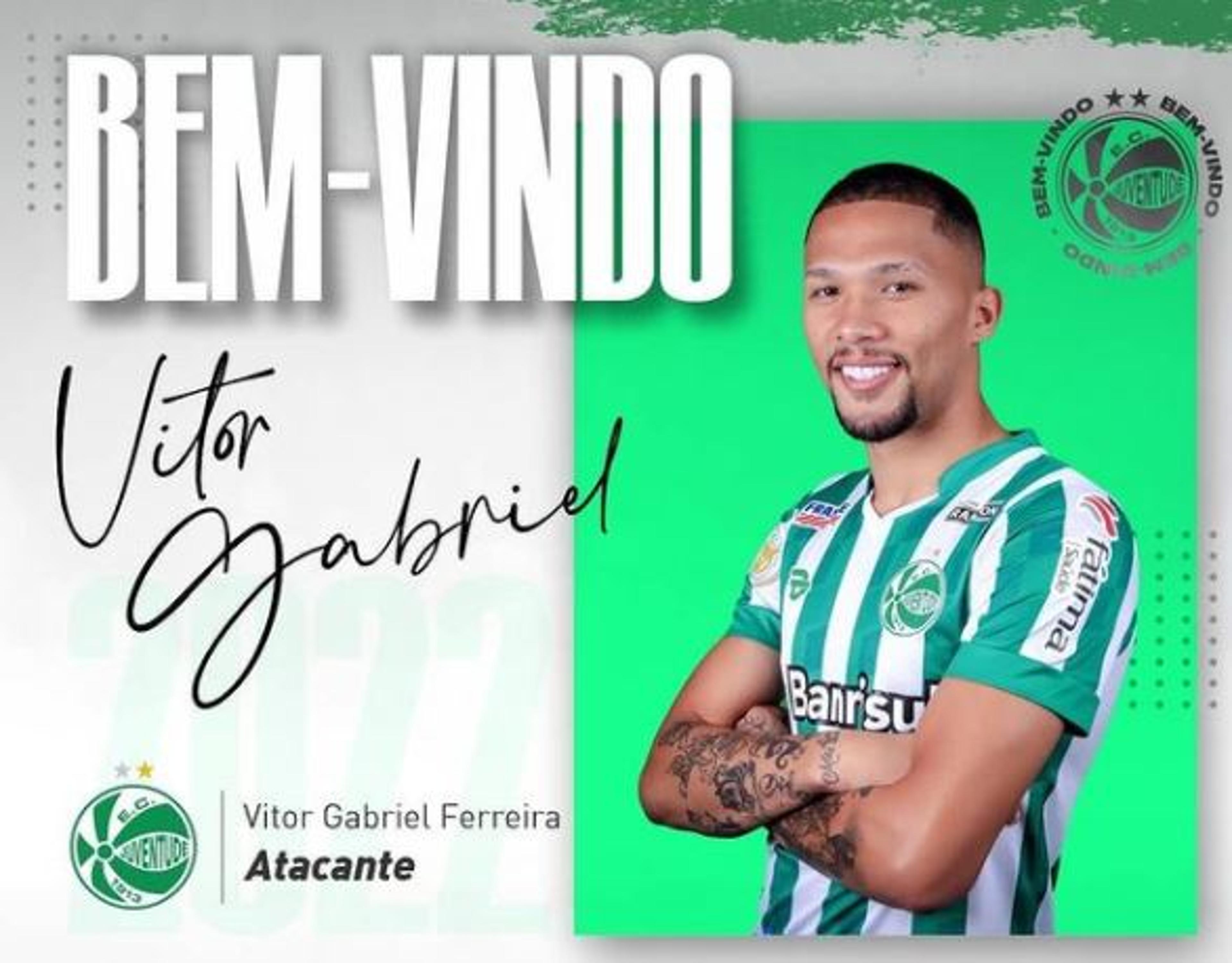 Juventude confirma a chegada do atacante Vitor Gabriel