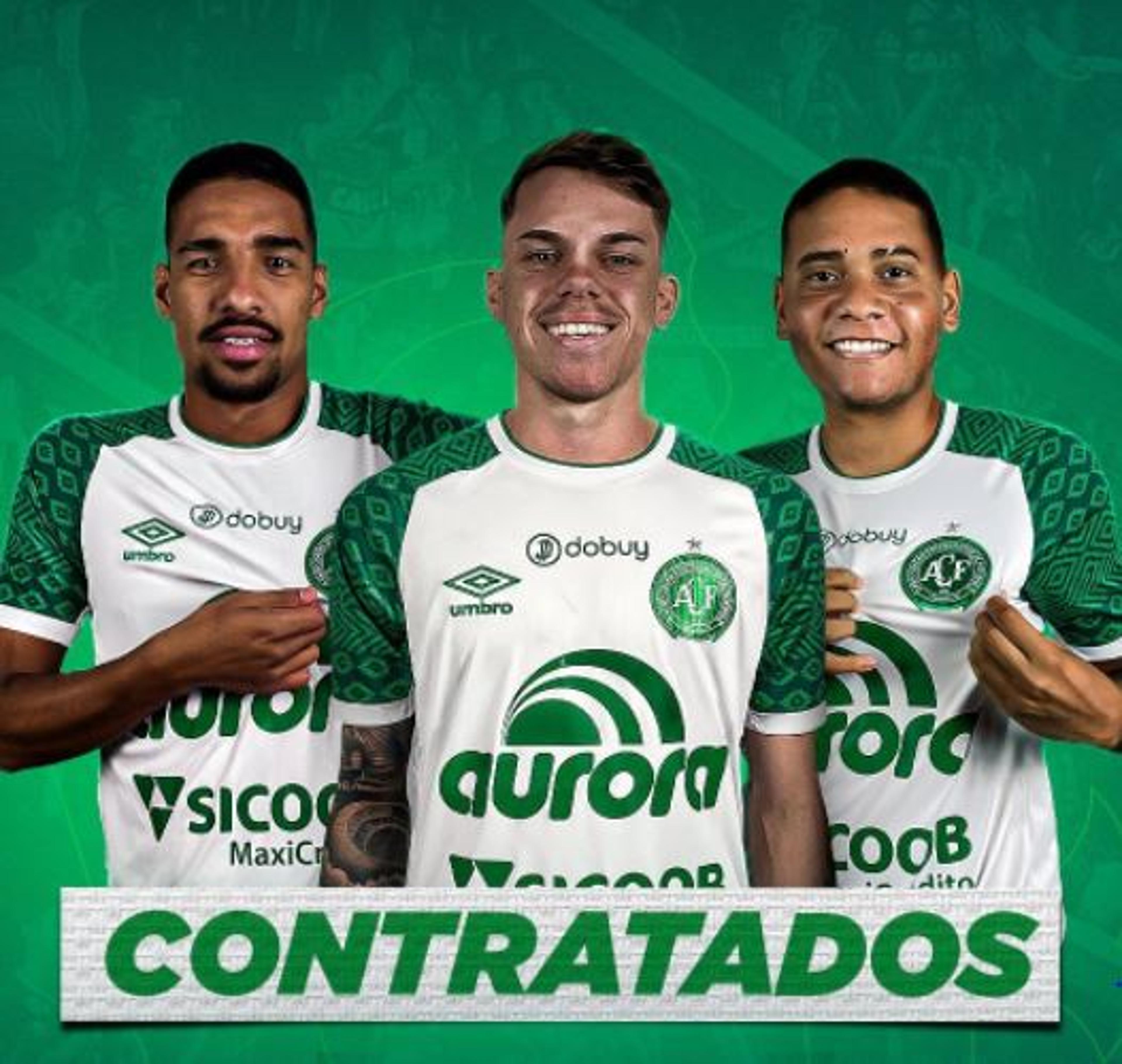 Chapecoense oficializa três contratações; saiba mais