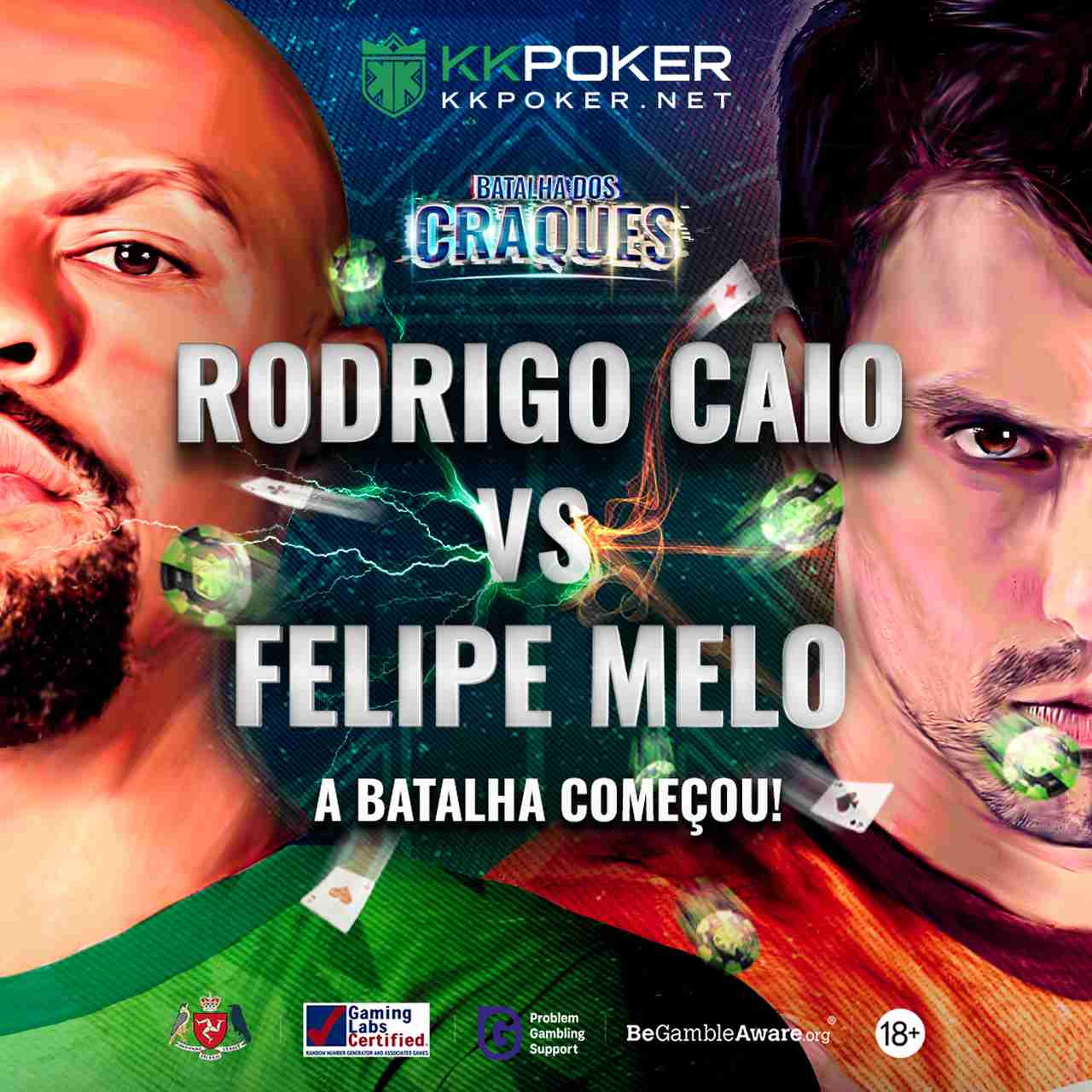 Batalha dos Craques: Felipe Melo e Rodrigo Caio fazem duelo de poker