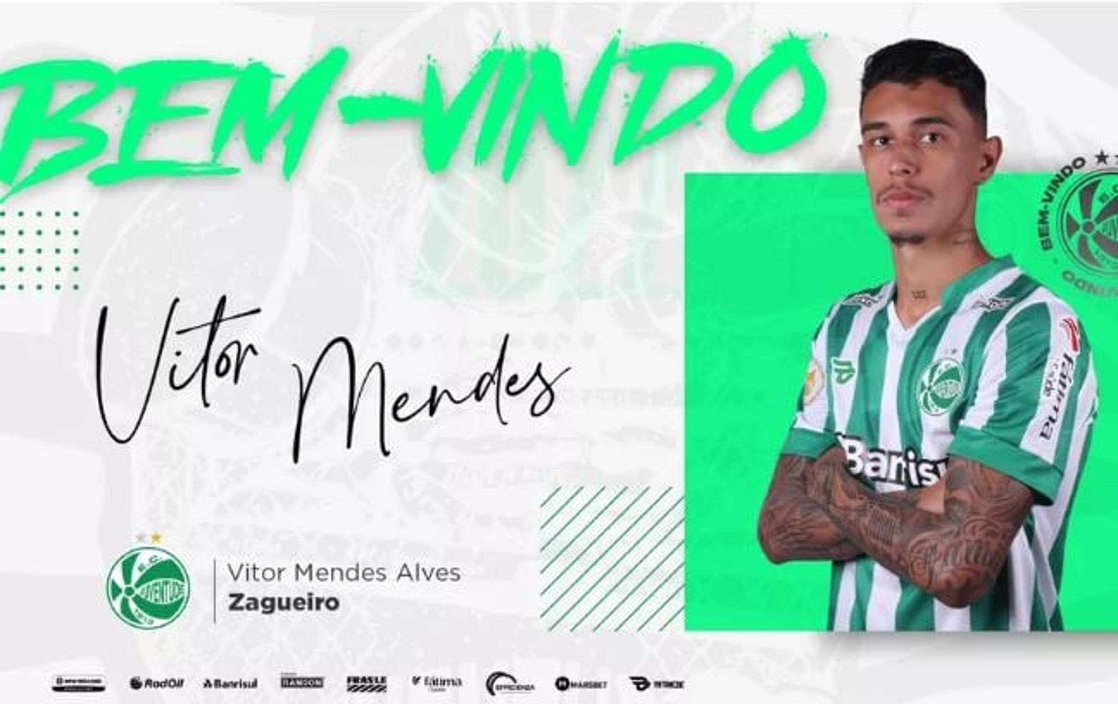 Juventude oficializa o retorno do zagueiro Victor Mendes