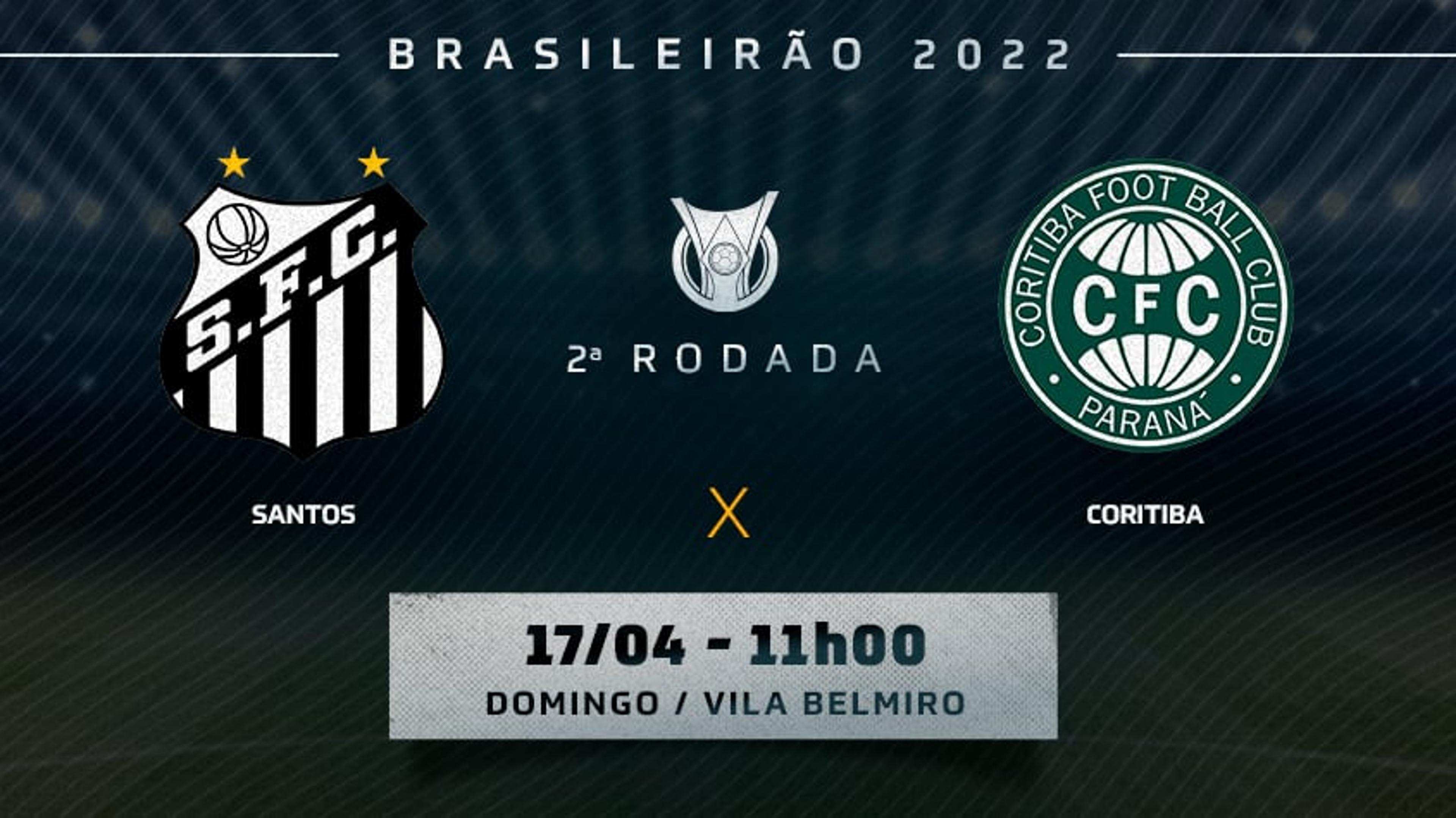 Santos x Coritiba: Prováveis escalações, desfalques e onde assistir