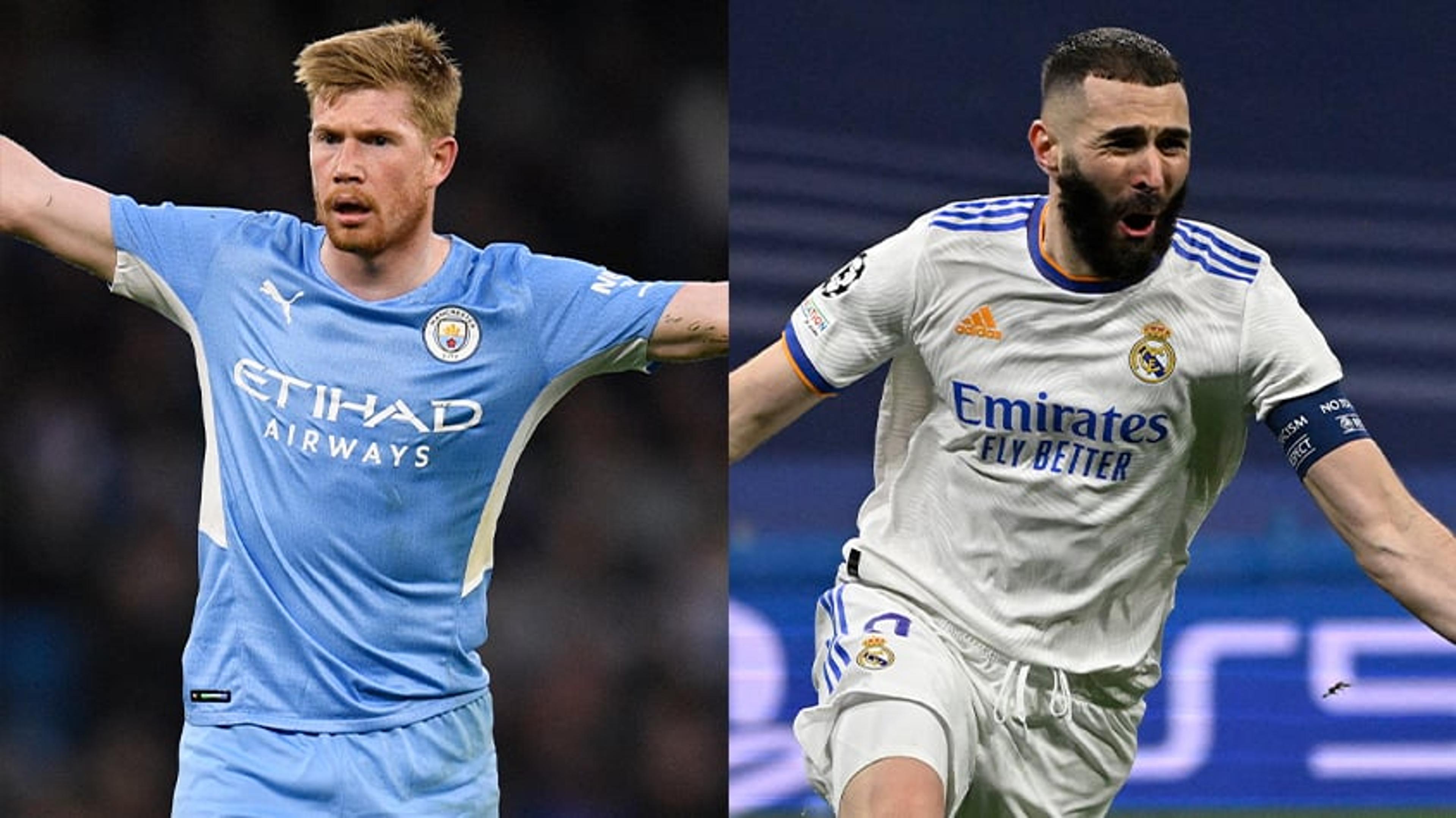 Duelos LANCE! Quem é melhor: Real Madrid ou Manchester City? Escolha e vote por posição!