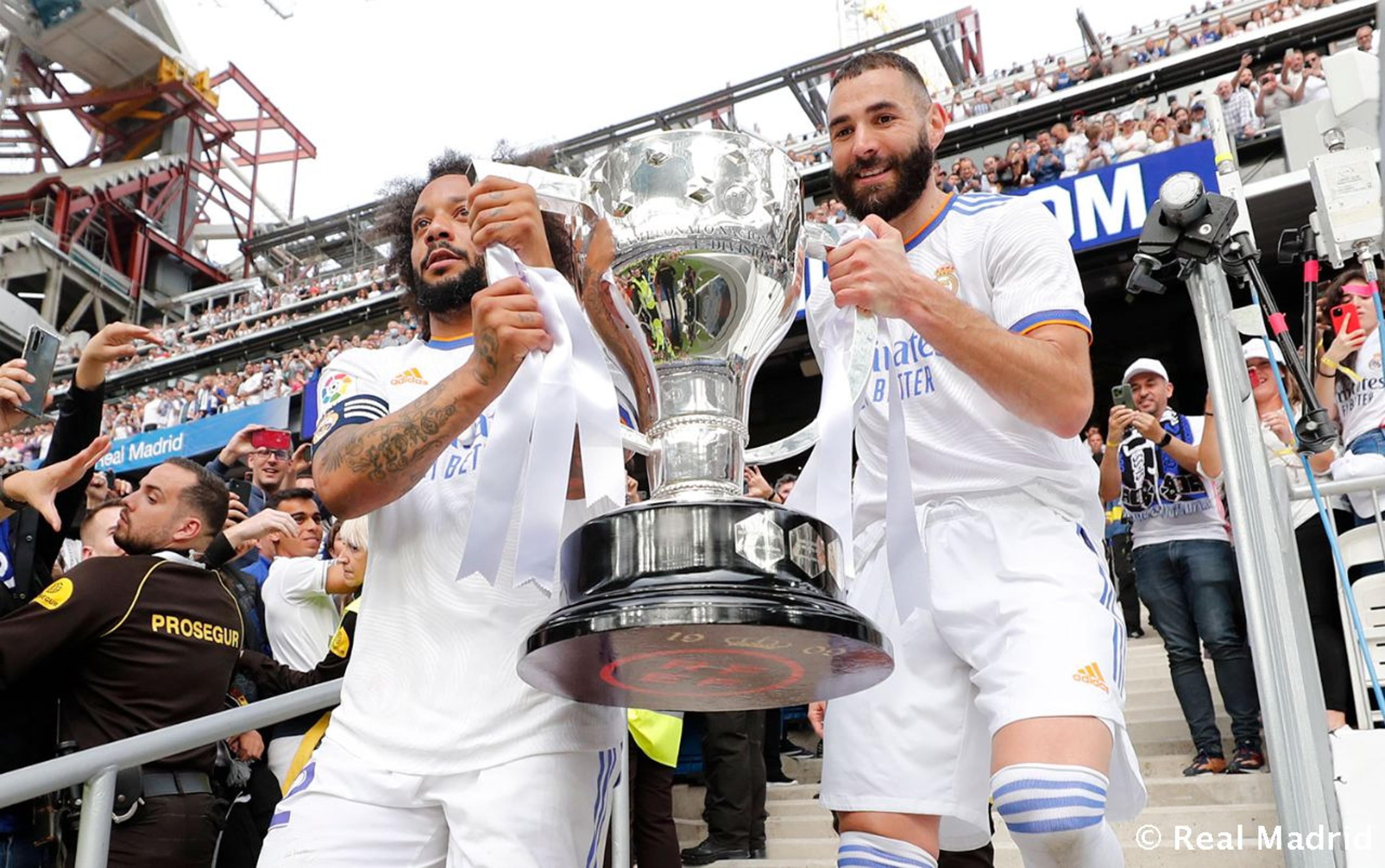 Campeão espanhol, Marcelo se torna o jogador com mais títulos na história do Real Madrid