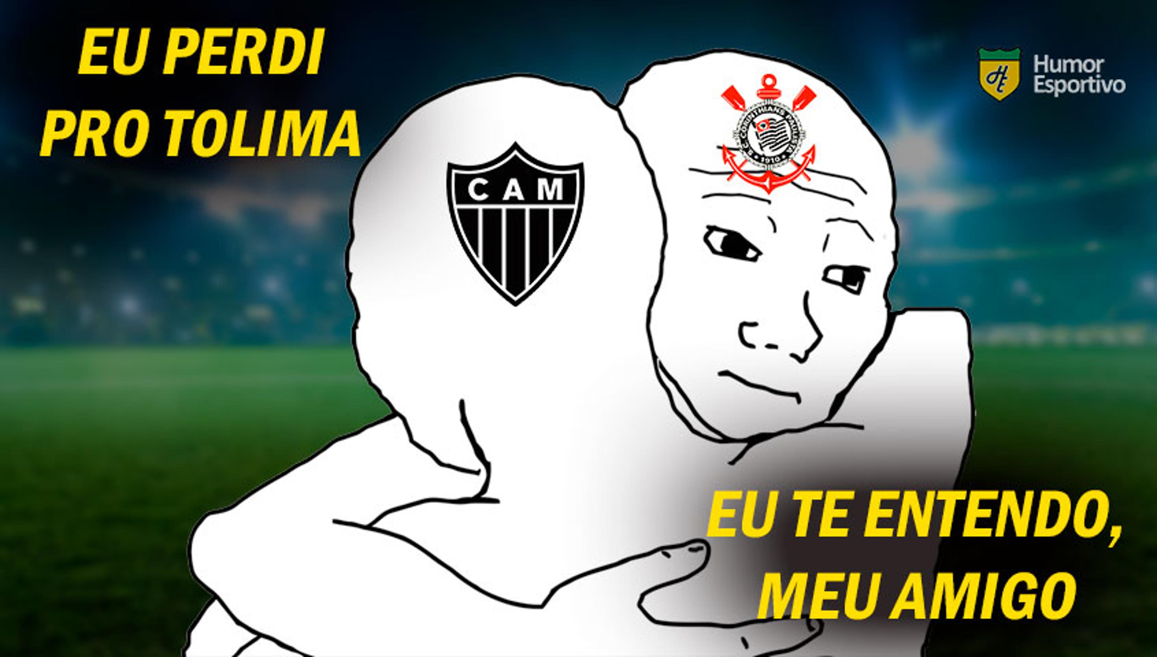 Derrota do Atlético-MG para o Tolima rende memes e sobra até para o Corinthians