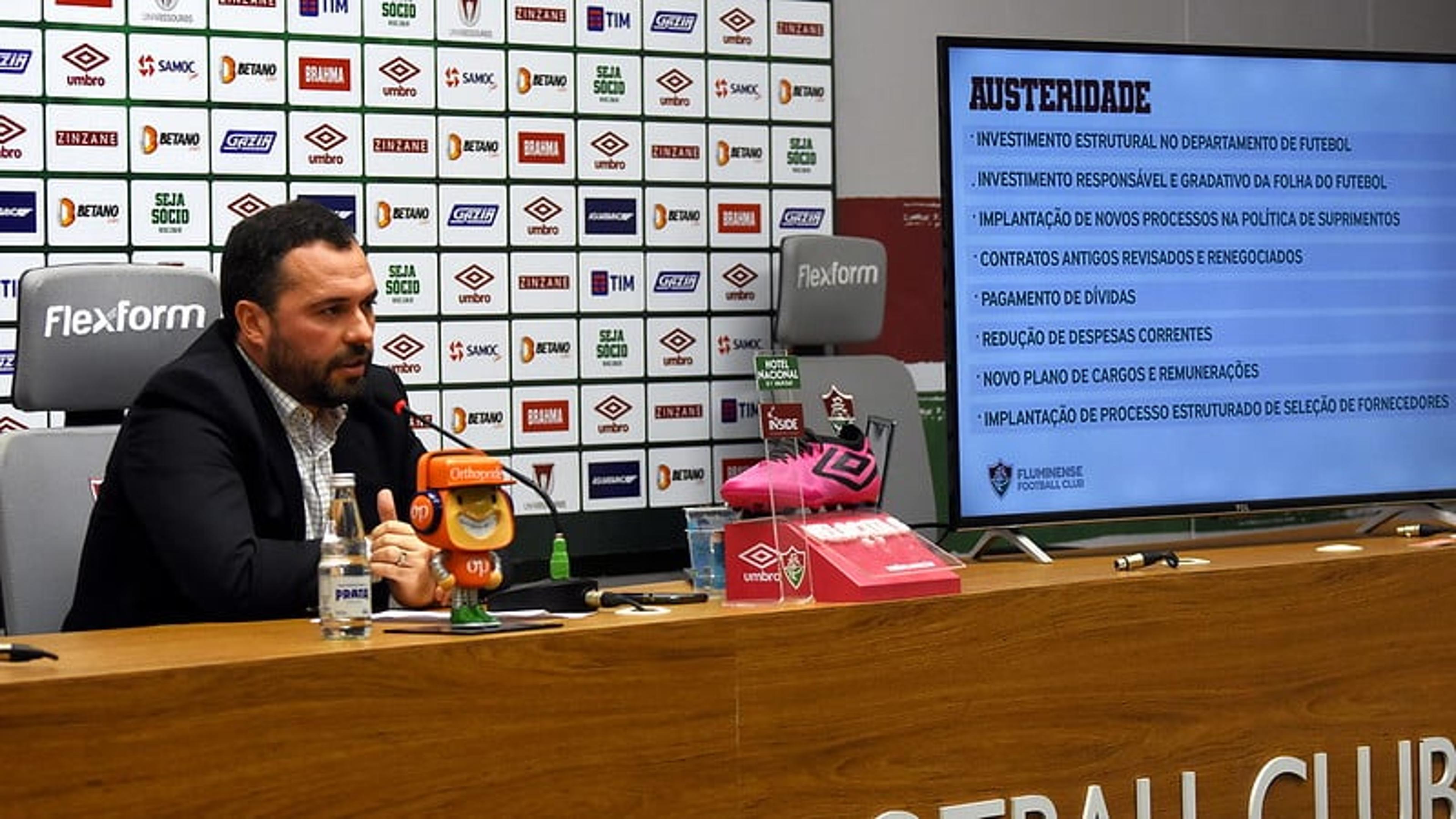 Mário faz balanço da gestão e sinaliza avanços após três anos no comando do Fluminense