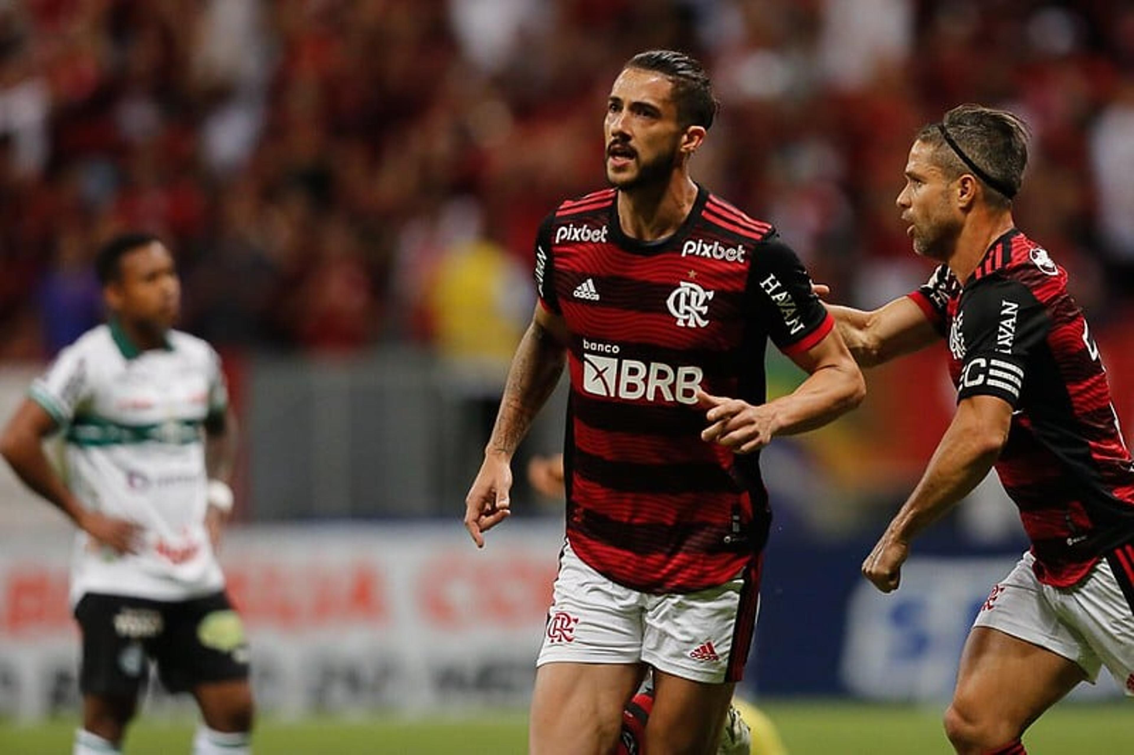 Gustavo Henrique e Diego Ribas marcam, Flamengo domina e vence o Coritiba pelo Brasileirão