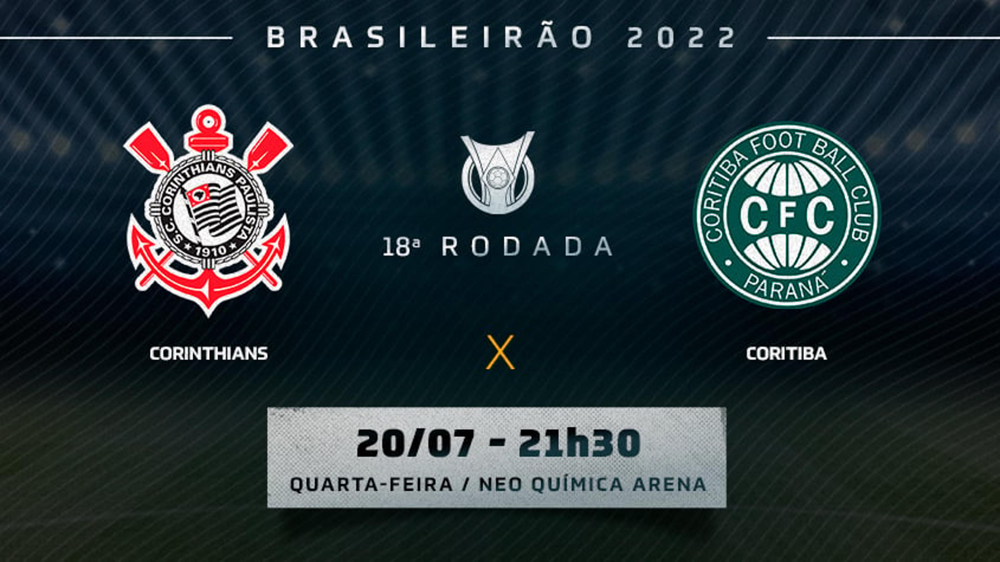 Corinthians x Coritiba: prováveis escalações, desfalques e onde assistir ao jogo pelo Brasileirão