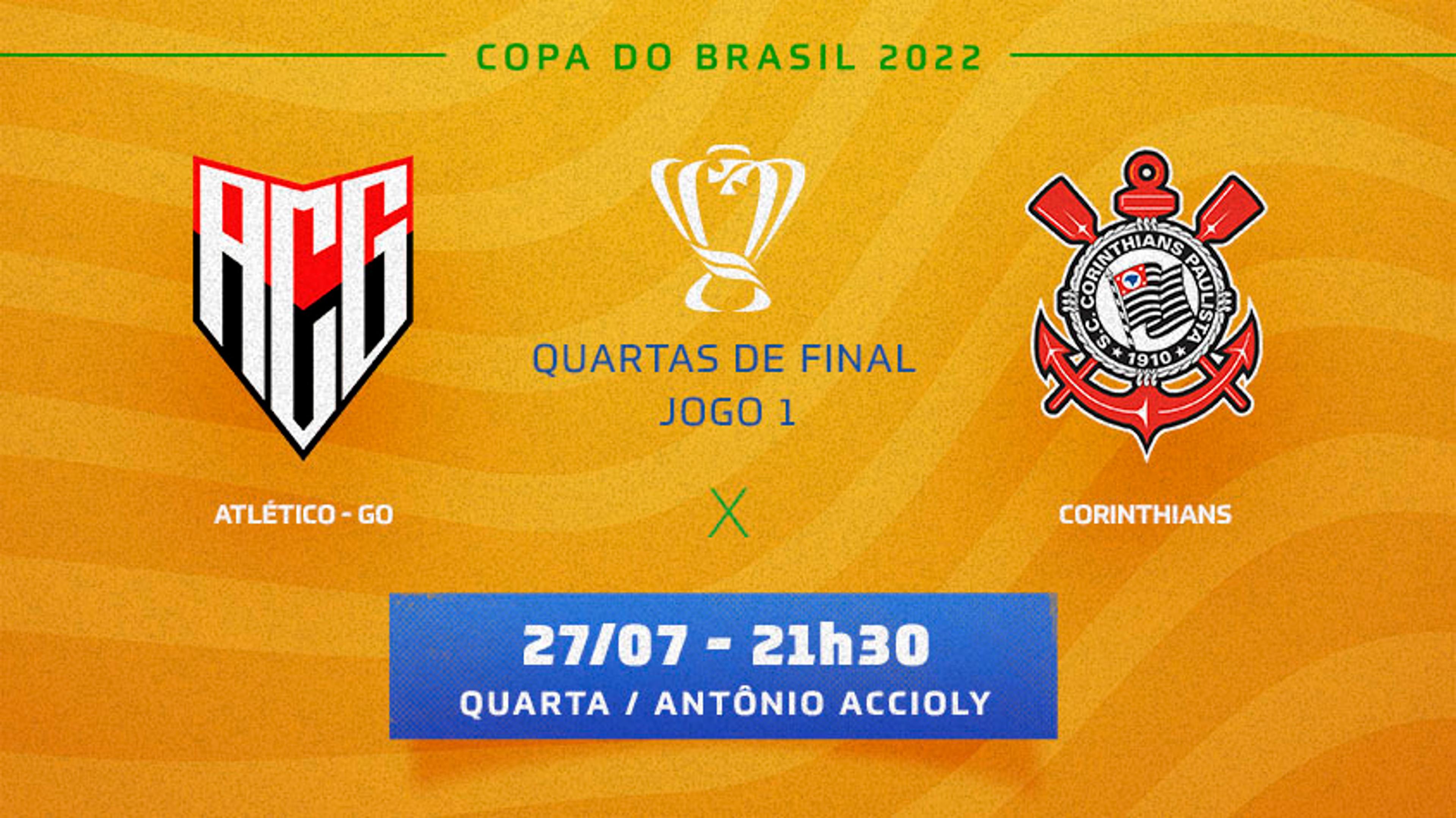 Atlético-GO x Corinthians: prováveis times, desfalques e onde assistir ao duelo da Copa do Brasil