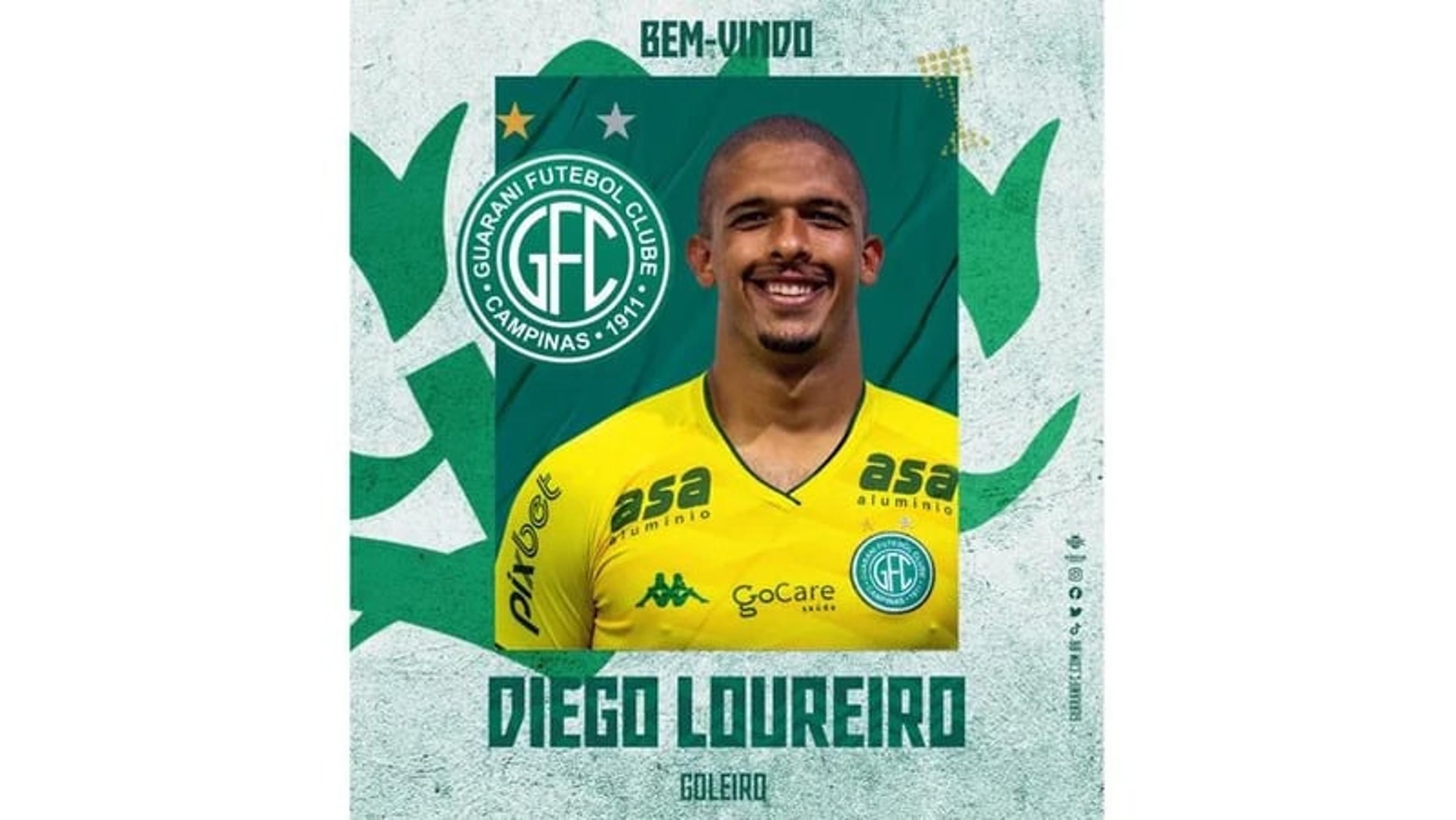 Diego Loureiro divulga que não vai mais para o Guarani e retorna para o Botafogo