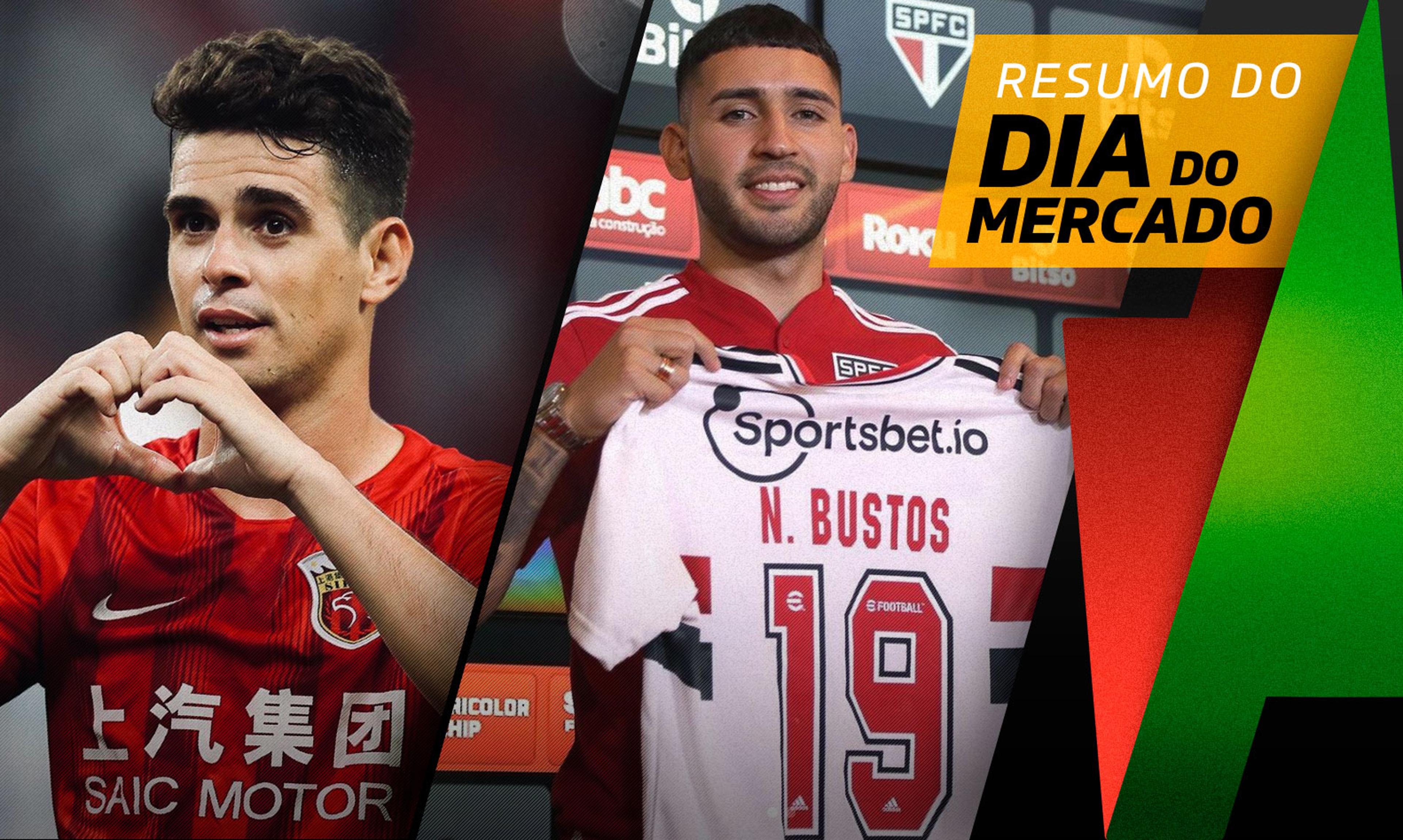 Oscar perto de acertar ida para o Flamengo, Nahuel Bustos anunciado no São Paulo… O Dia do Mercado!