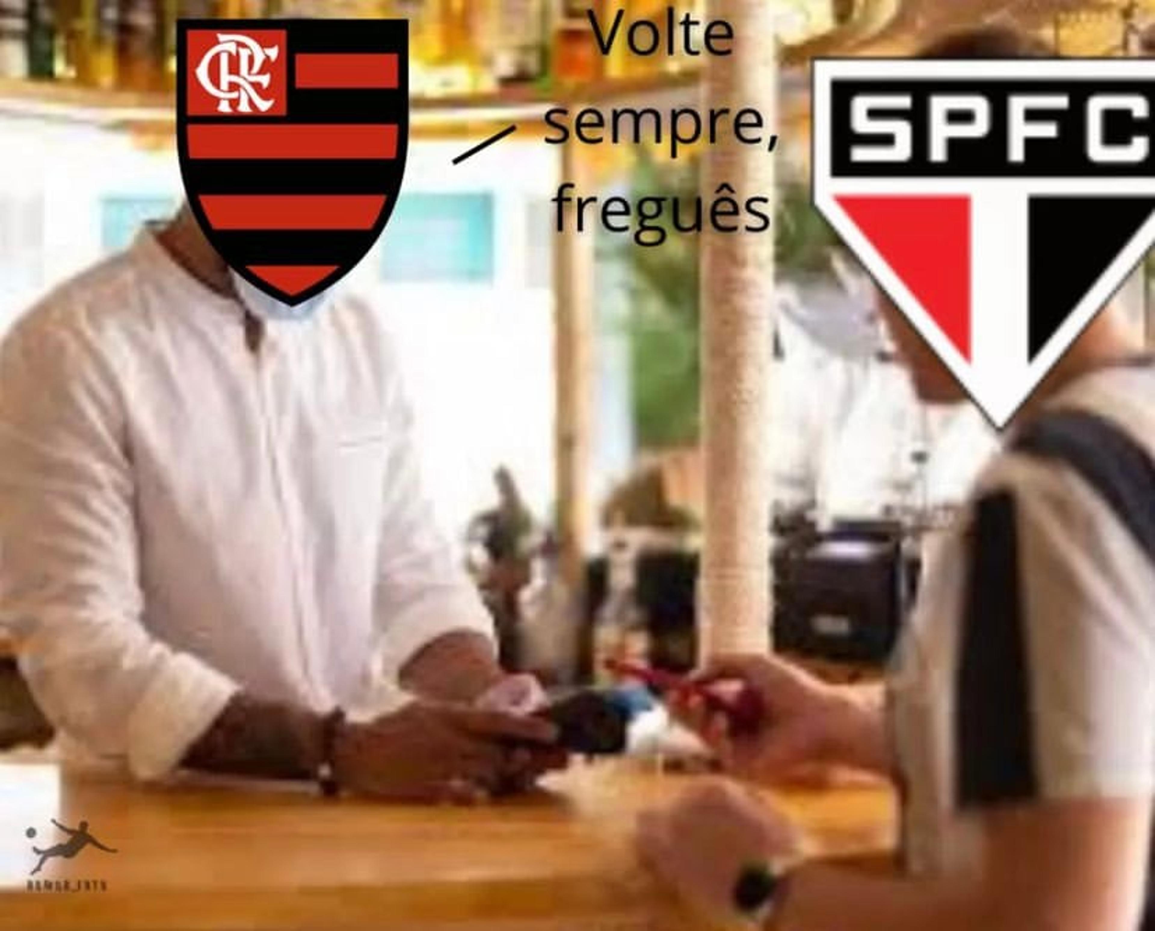 São Paulo é alvo de zoações após derrota para o Flamengo; veja os memes