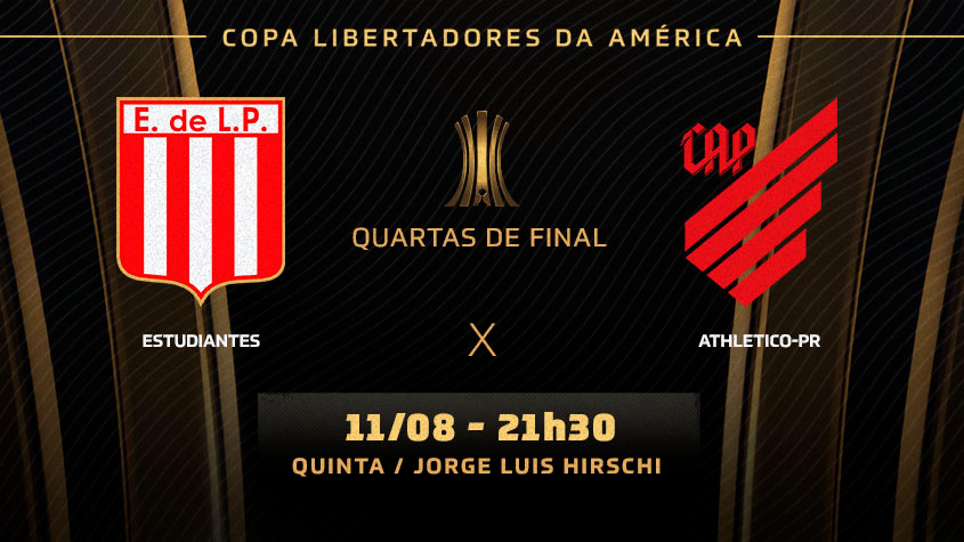 Estudiantes x Athletico-PR: prováveis escalações, desfalques e onde assistir ao jogo pela Copa Libertadores