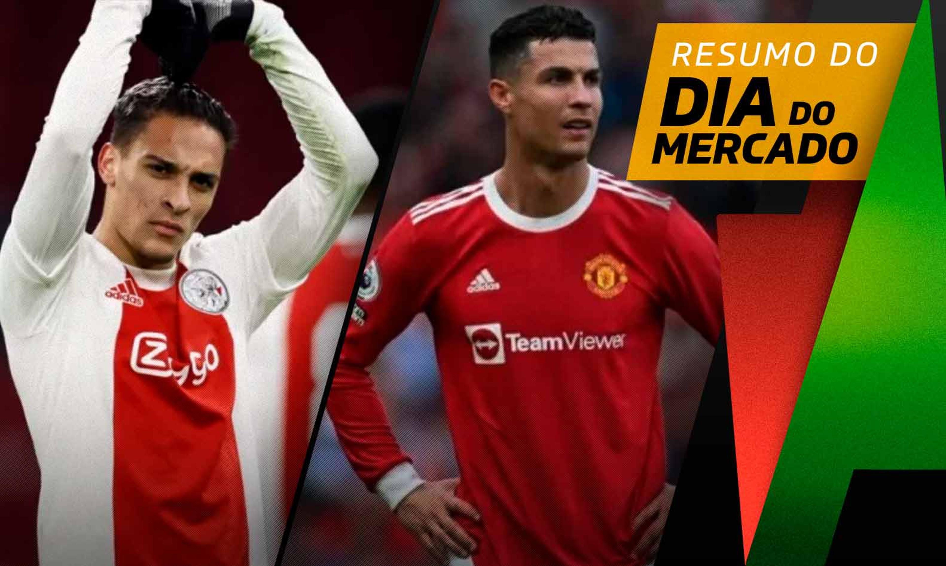 Manchester United investe em Antony, time francês decide sobre Cristiano Ronaldo… O Dia do Mercado