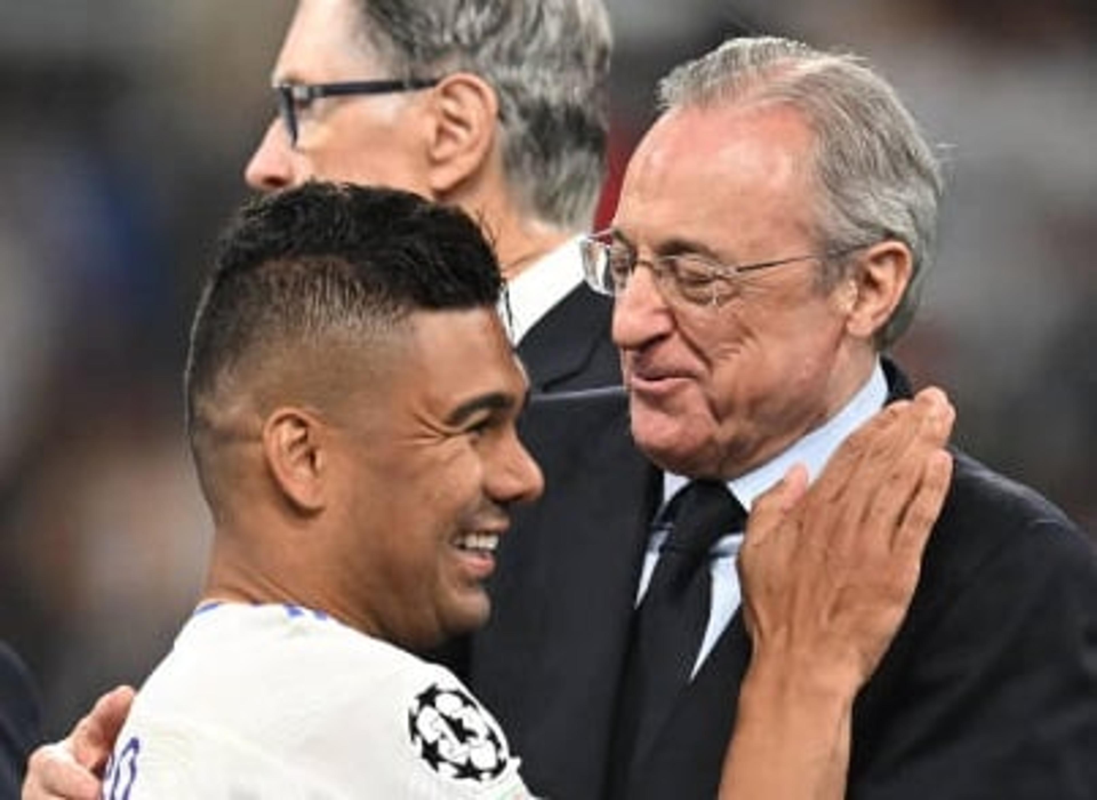 Florentino Pérez, presidente do Real Madrid, explica saída de Casemiro para o Manchester United