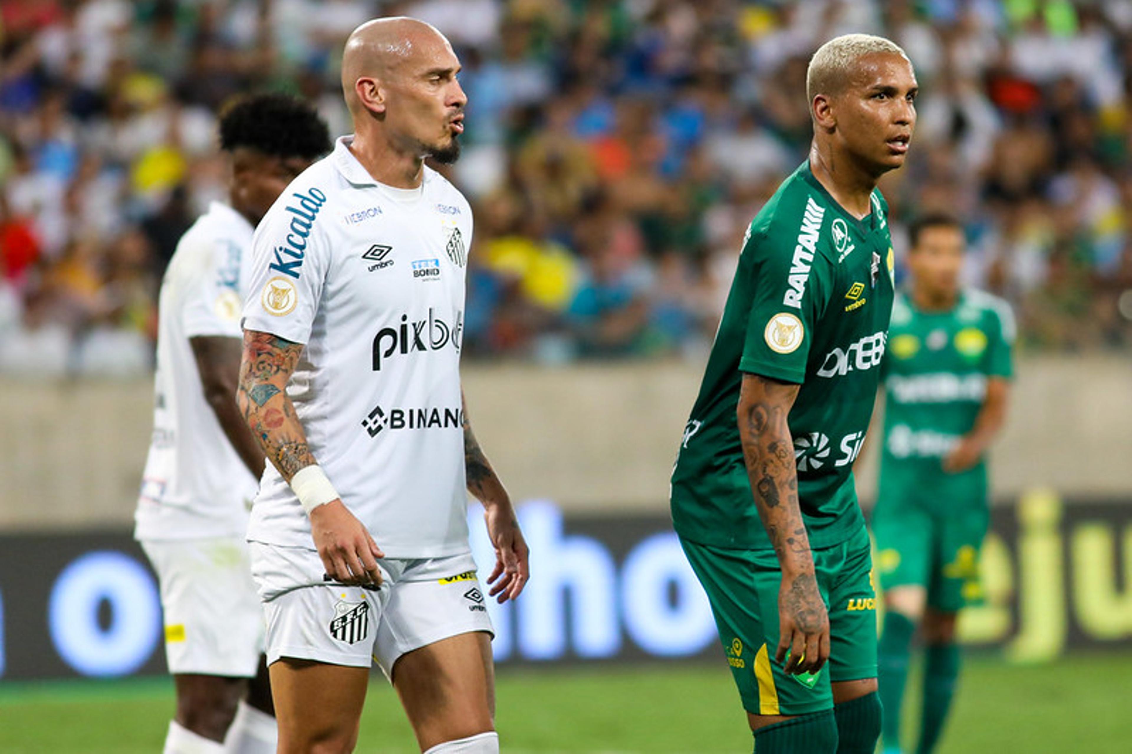 Santos joga mal, mas segura empate com o Cuiabá na Arena Pantanal