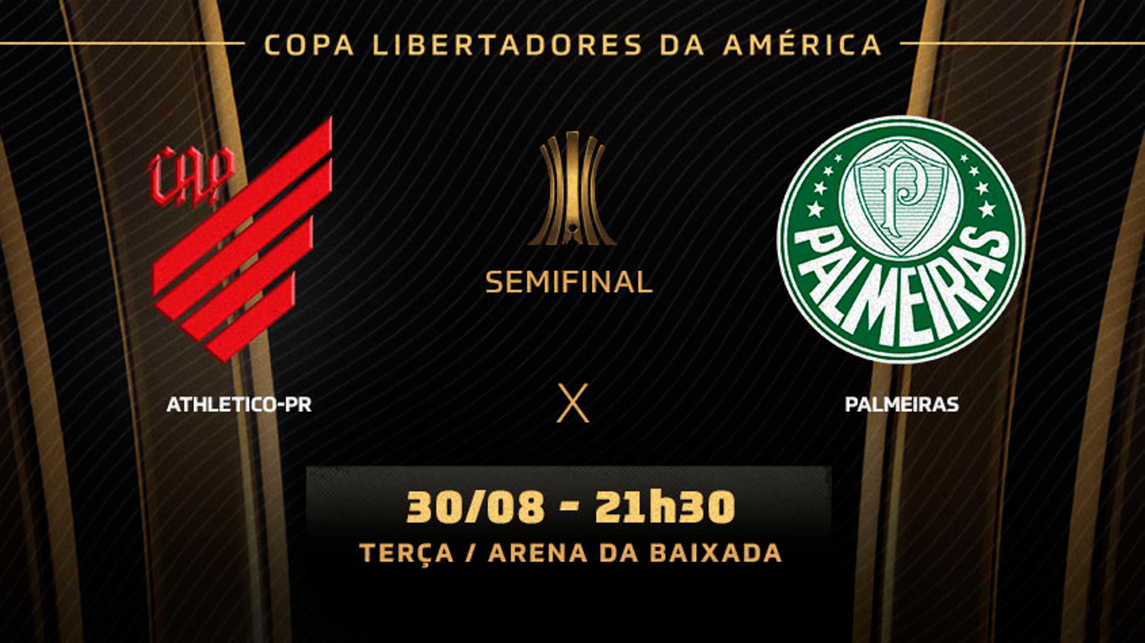 Athletico-PR x Palmeiras: prováveis times, desfalques e onde assistir ao duelo pela semi da Libertadores