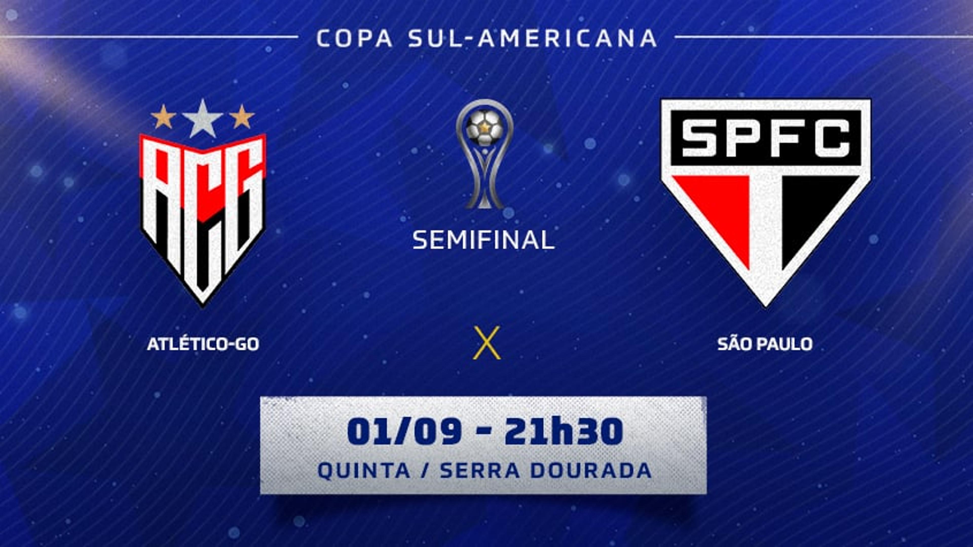 Atlético-GO x São Paulo: prováveis times, desfalques e onde assistir ao jogo pela Copa Sul-Americana