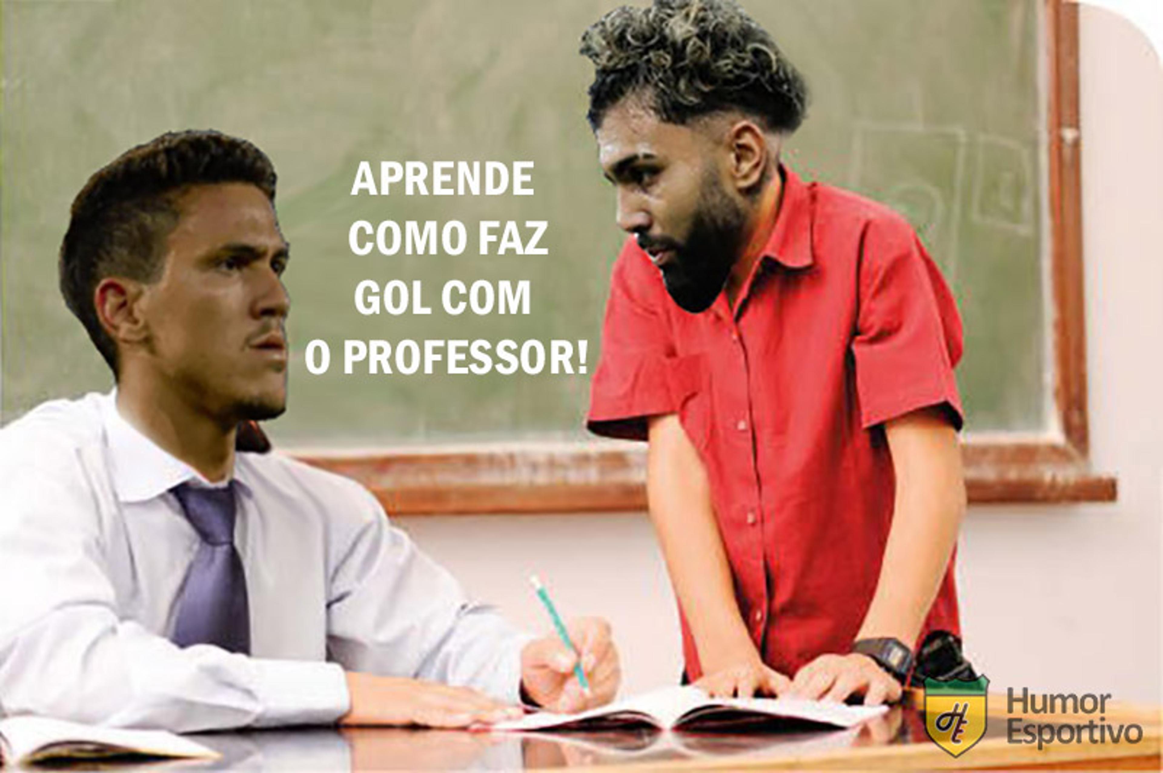 Após fazer três gols, Pedro protagoniza memes da goleada do Flamengo sobre o Vélez