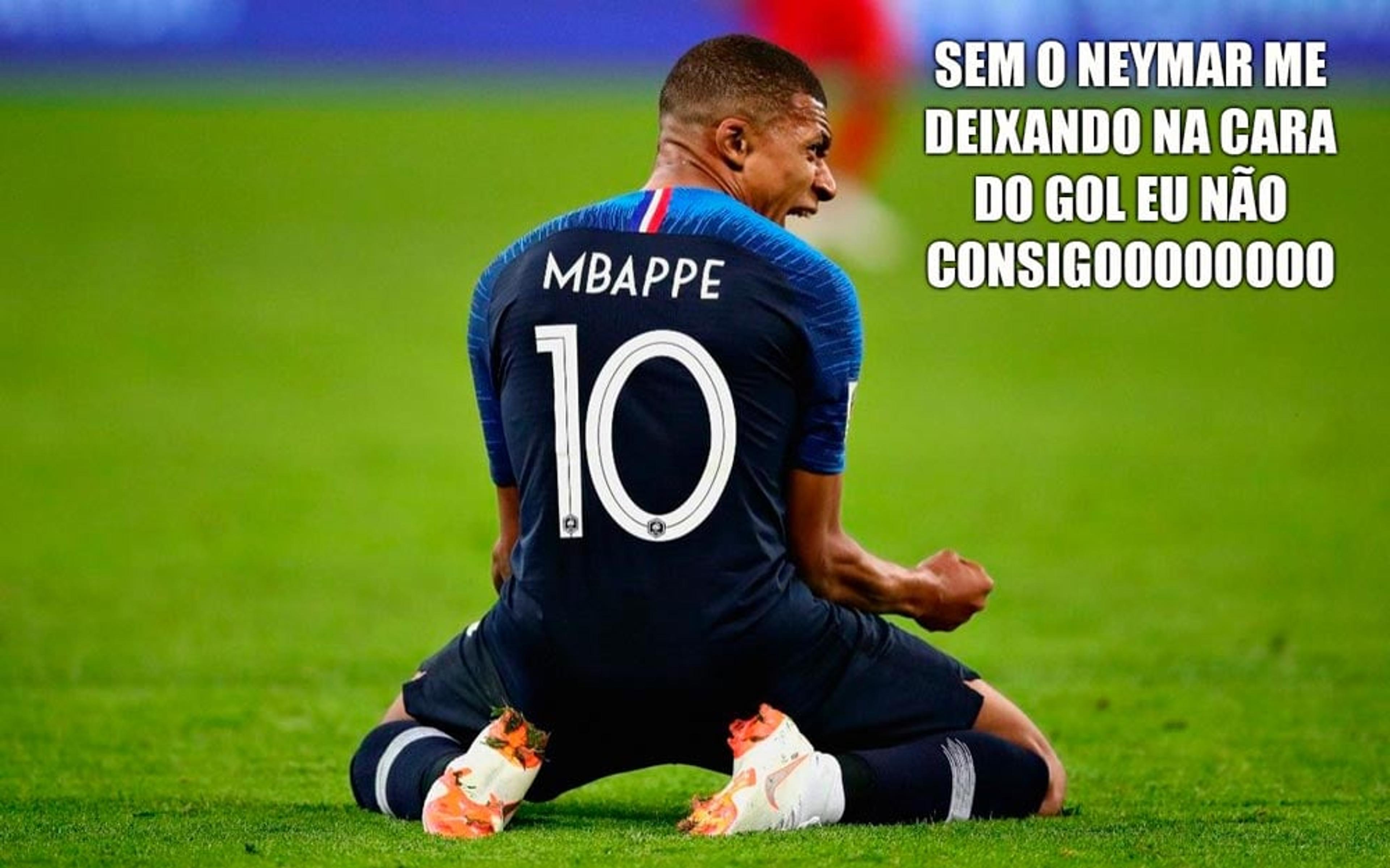 Brasileiros não perdoam Mbappé e França após derrota para Dinamarca; veja memes