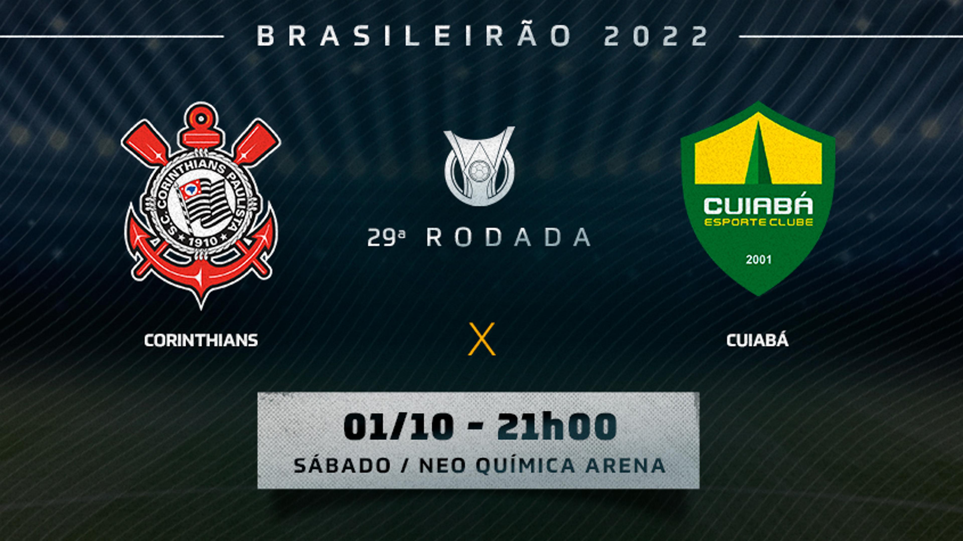 Corinthians x Cuiabá: onde assistir, prováveis times e desfalques para o duelo do Brasileirão