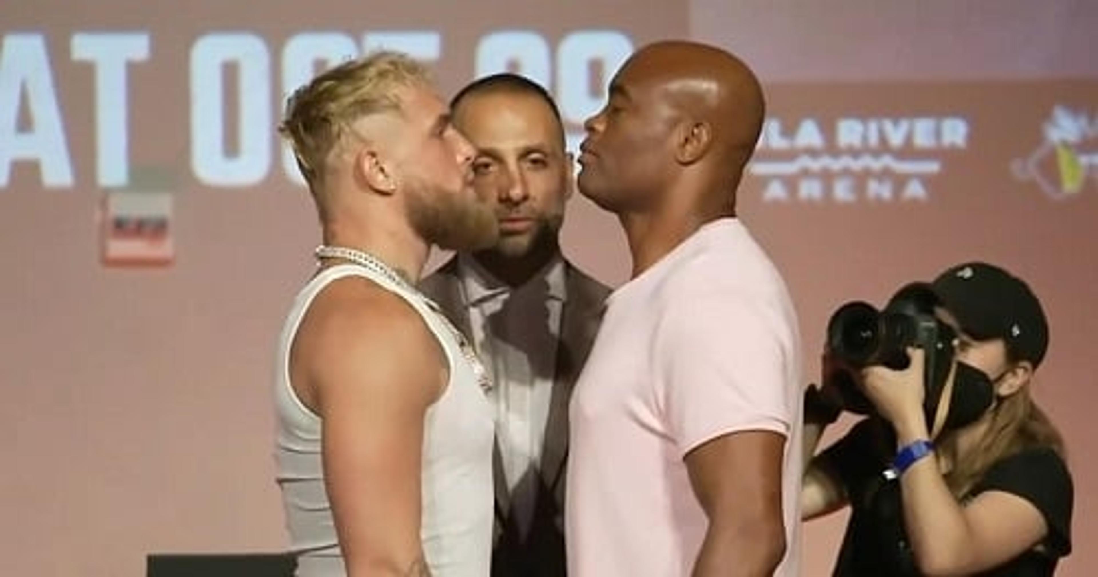 Jake Paul faz elogios e prega respeito a Anderson Silva, mas diz: ‘Vou nocauteá-lo’