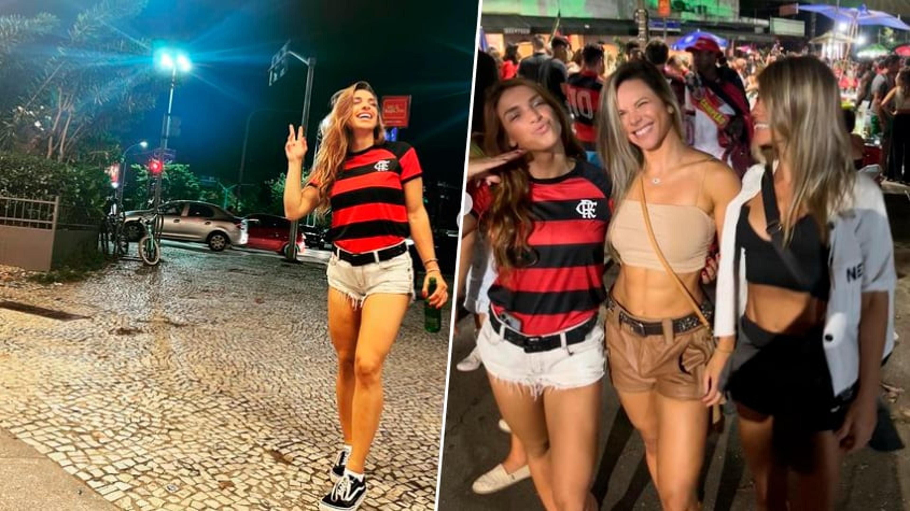 Lutadora do UFC parabeniza Flamengo por título da Libertadores e arrisca dancinha