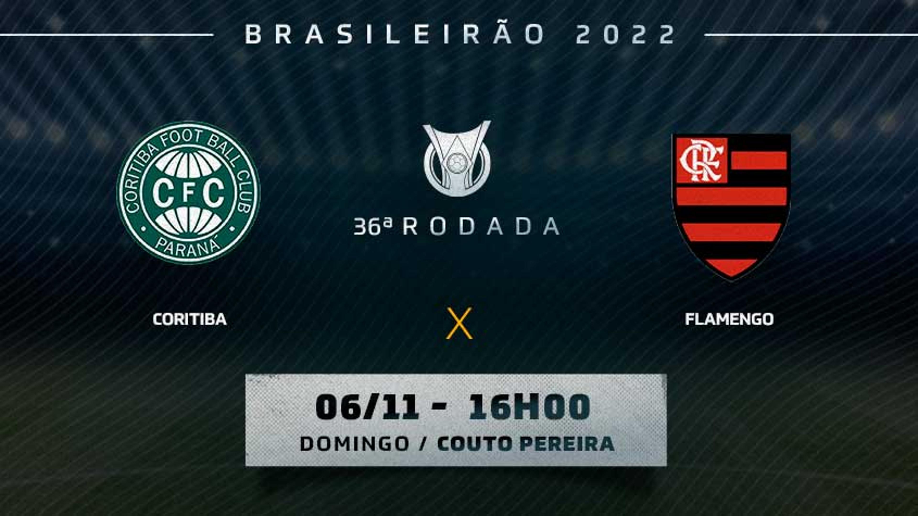 Coritiba x Flamengo: onde assistir, prováveis escalações e desfalques do jogo do Brasileirão